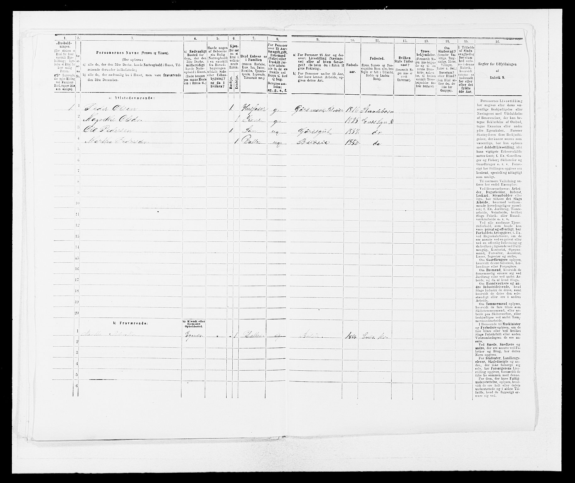 SAB, 1875 census for 1224P Kvinnherad, 1875, p. 434