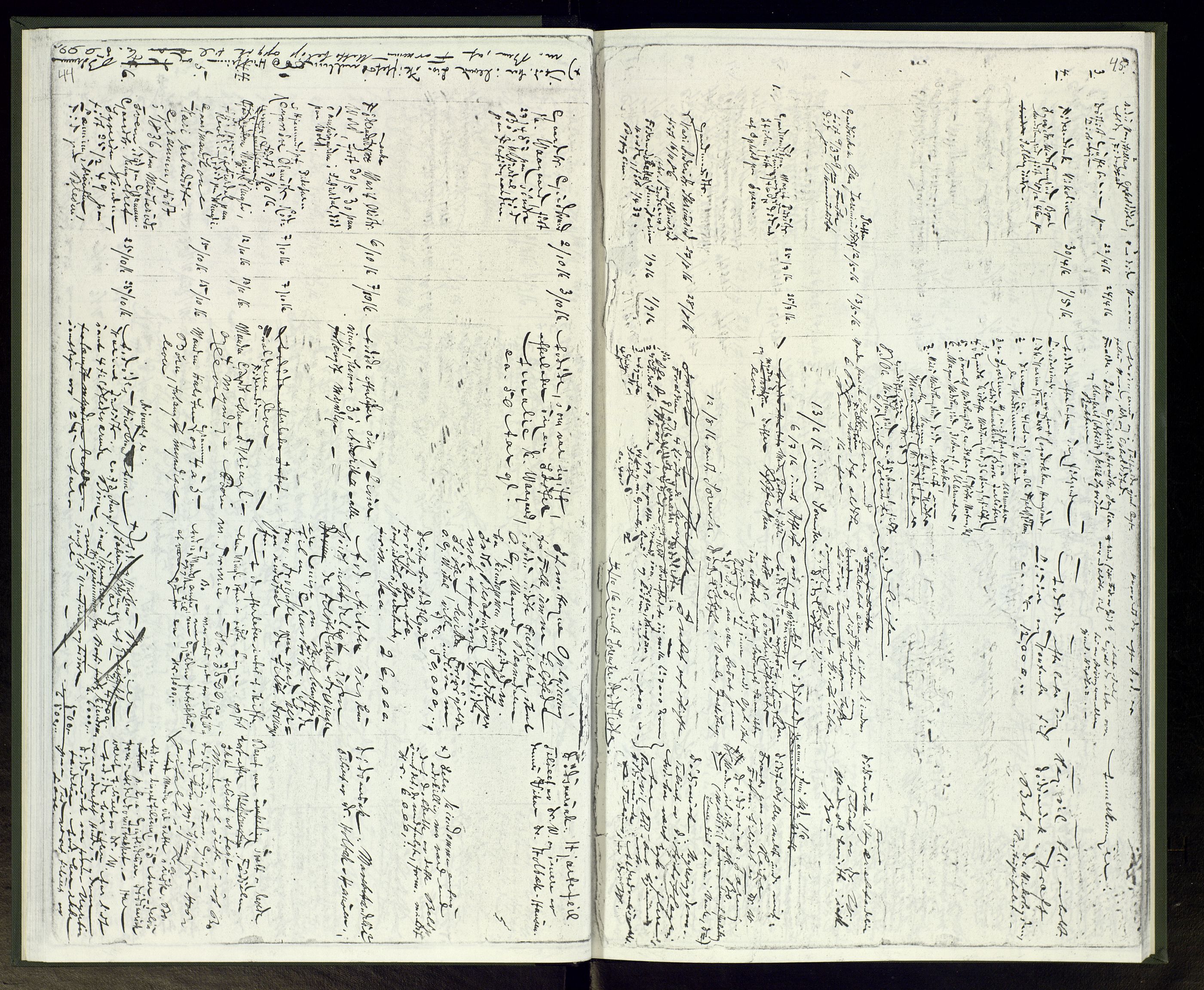 Etnedal lensmannskontor, AV/SAH-LOE-016/H/Ha/L0002: Dødsfallsprotokoll, 1901-1938, p. 44-45