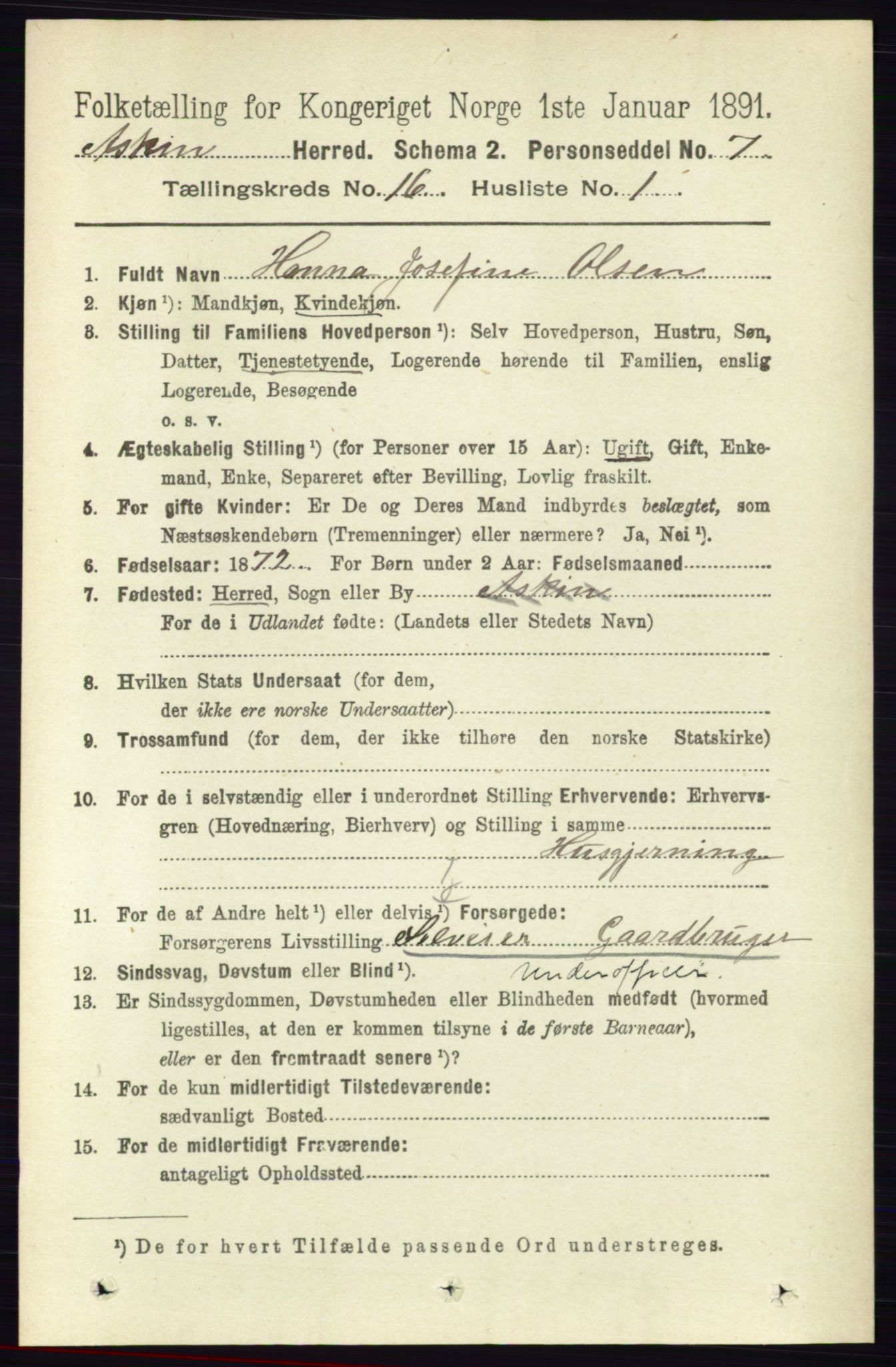 RA, 1891 census for 0124 Askim, 1891, p. 2647