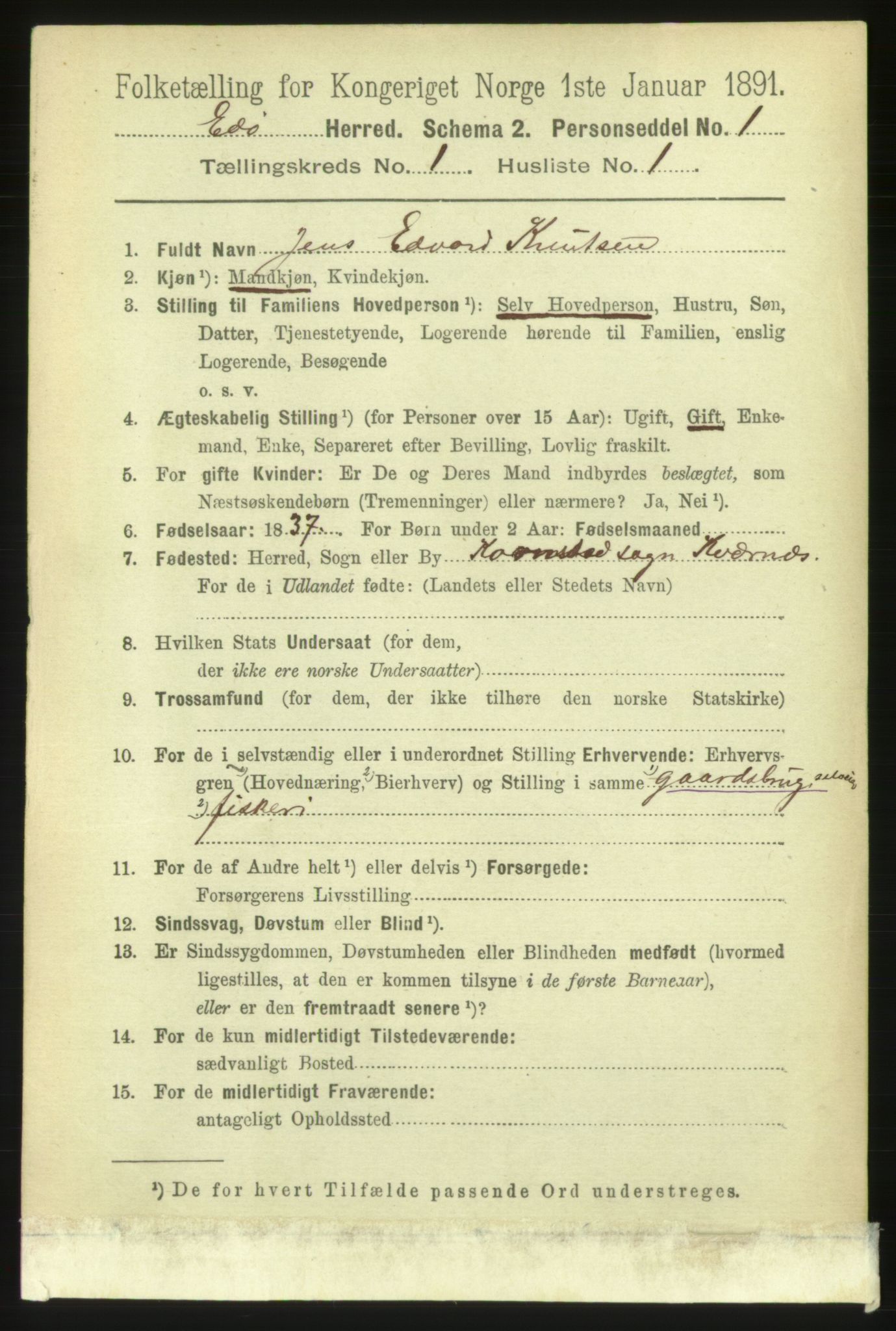 RA, 1891 census for 1573 Edøy, 1891, p. 72