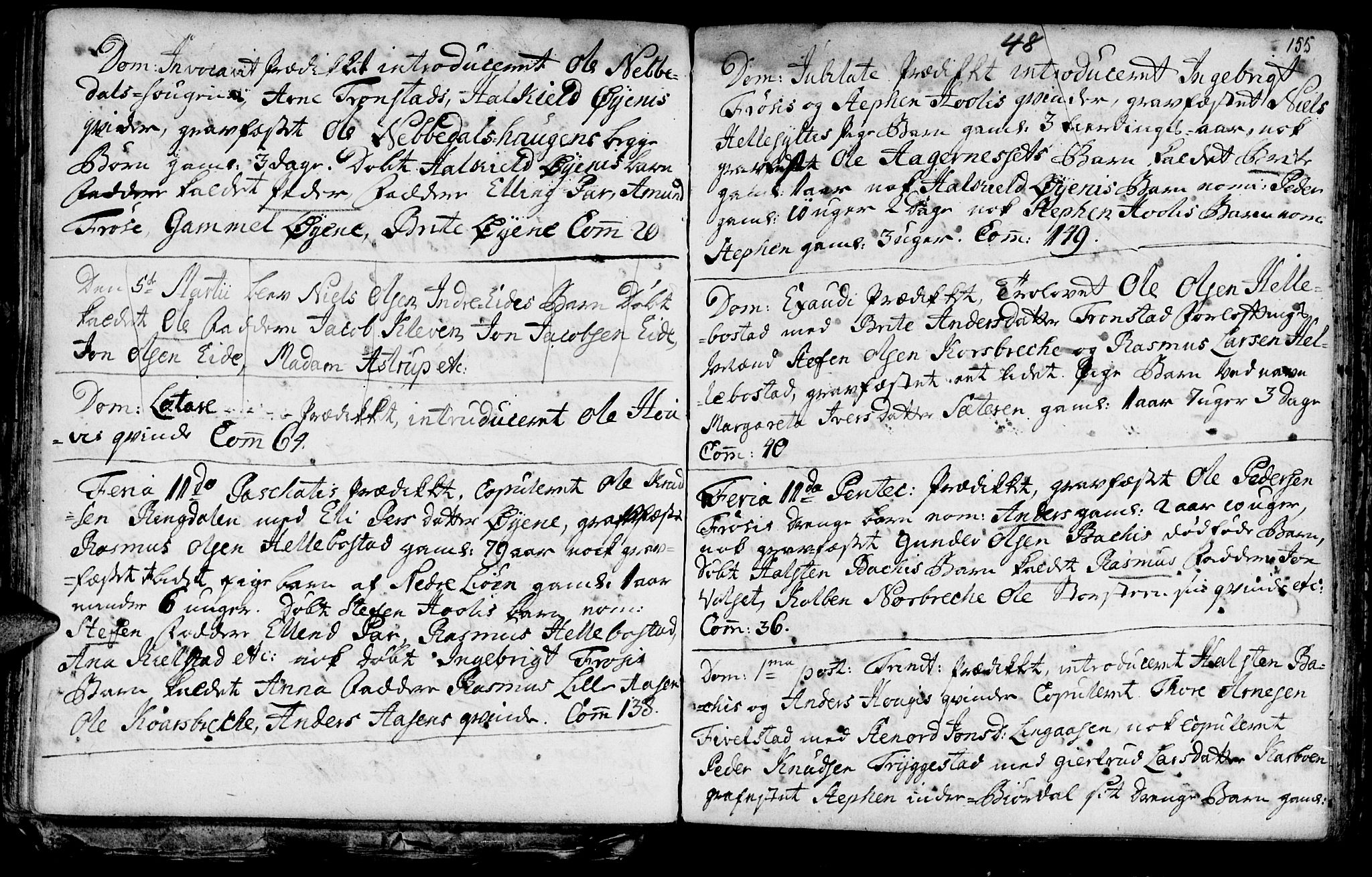 Ministerialprotokoller, klokkerbøker og fødselsregistre - Møre og Romsdal, AV/SAT-A-1454/519/L0241: Parish register (official) no. 519A01 /2, 1736-1760, p. 155