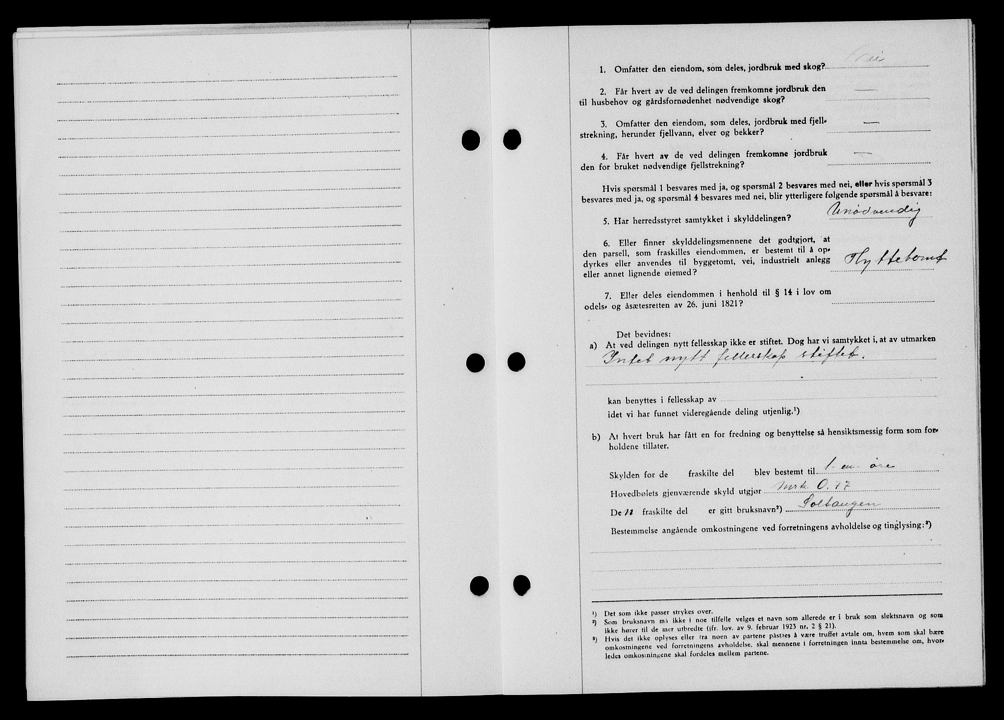Flekkefjord sorenskriveri, SAK/1221-0001/G/Gb/Gba/L0059: Mortgage book no. A-7, 1944-1945, Diary no: : 67/1945