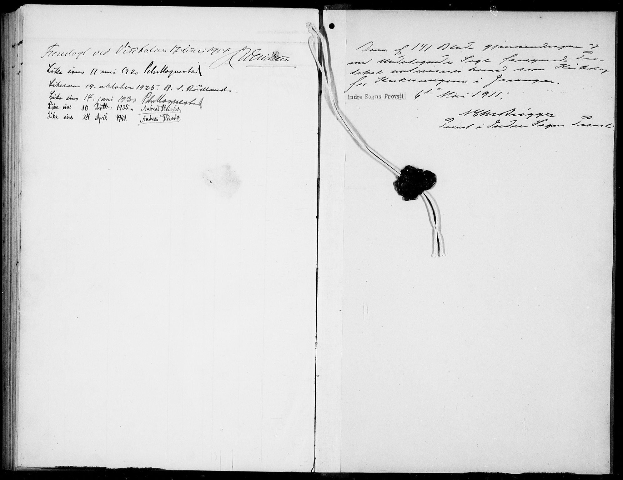 Jostedal sokneprestembete, AV/SAB-A-80601/H/Hab/Habd/L0002: Parish register (copy) no. D 2, 1910-1941