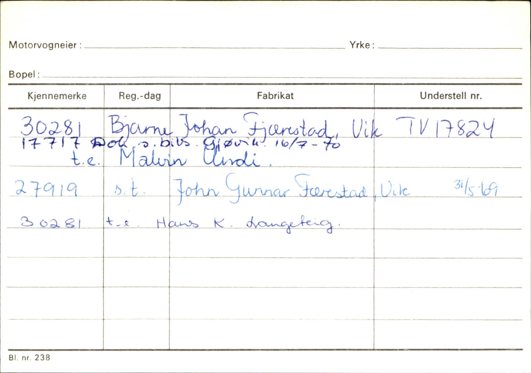 Statens vegvesen, Sogn og Fjordane vegkontor, SAB/A-5301/4/F/L0132: Eigarregister Askvoll A-Å. Balestrand A-Å, 1945-1975, p. 2249