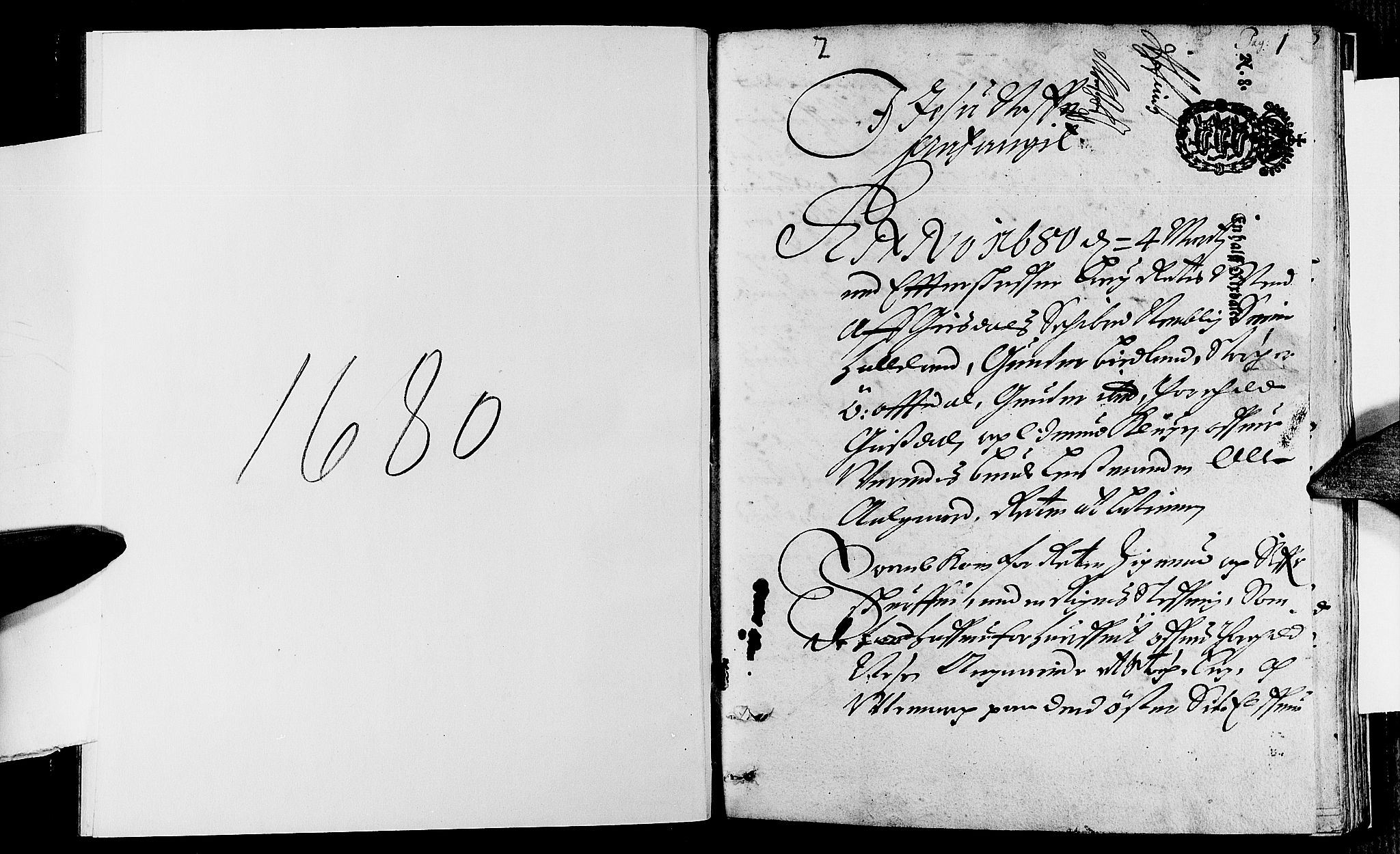 Jæren og Dalane sorenskriveri, SAST/A-100306/3/30/30BA/L0037: TINGBOK, 1680, p. 0b-1a