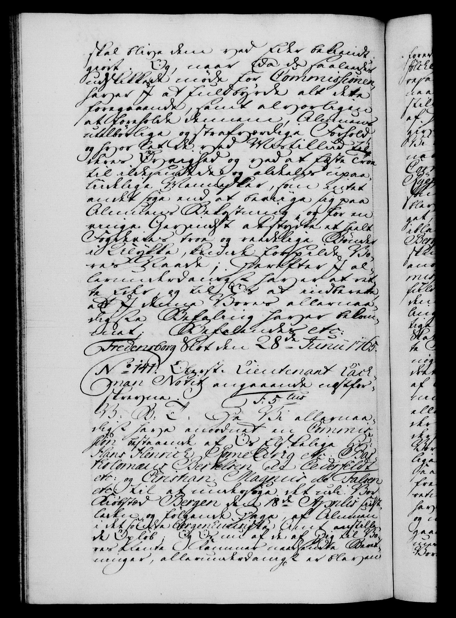 Danske Kanselli 1572-1799, AV/RA-EA-3023/F/Fc/Fca/Fcab/L0037: Norske tegnelser, 1762-1766, p. 516b