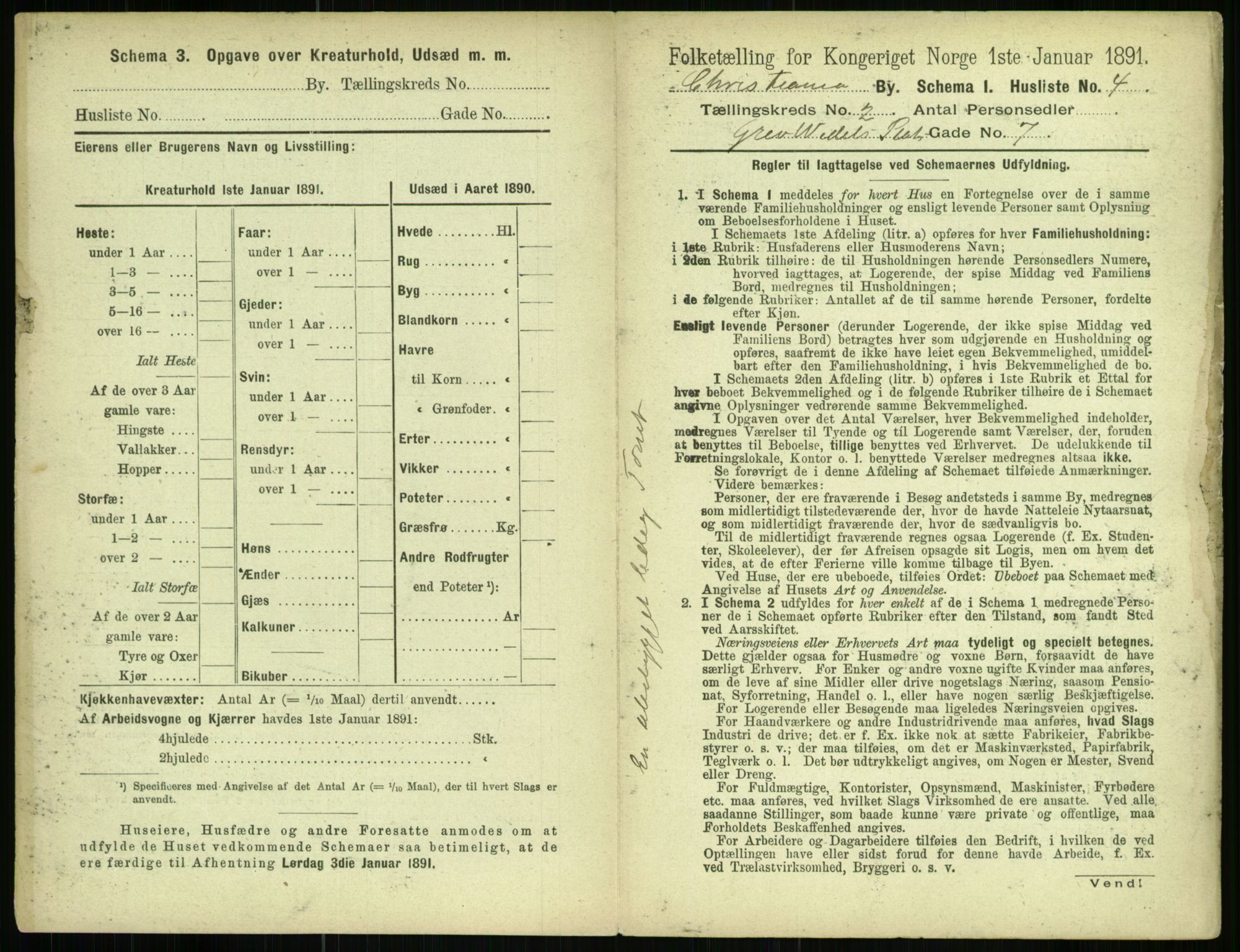 RA, 1891 census for 0301 Kristiania, 1891, p. 530