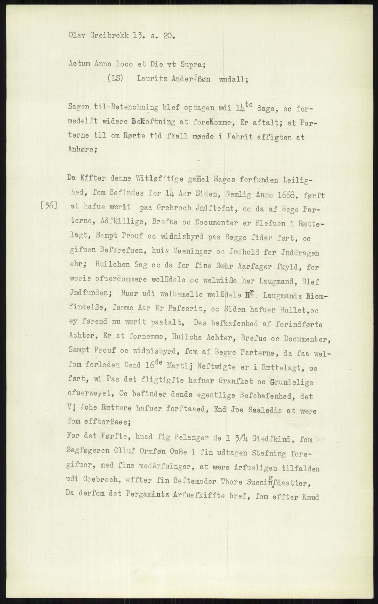 Samlinger til kildeutgivelse, Diplomavskriftsamlingen, AV/RA-EA-4053/H/Ha, p. 949