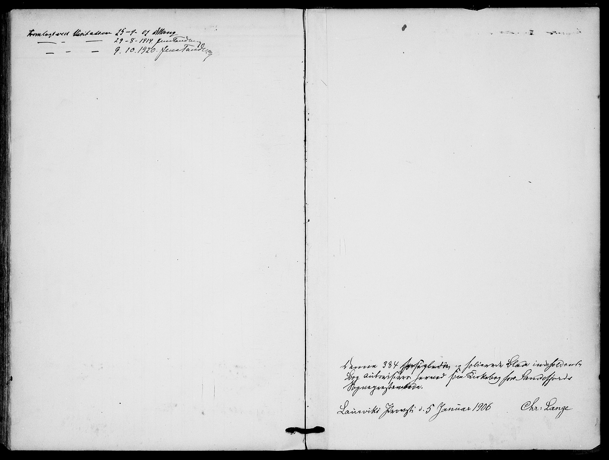 Sandefjord kirkebøker, AV/SAKO-A-315/F/Fa/L0005: Parish register (official) no. 5, 1906-1915