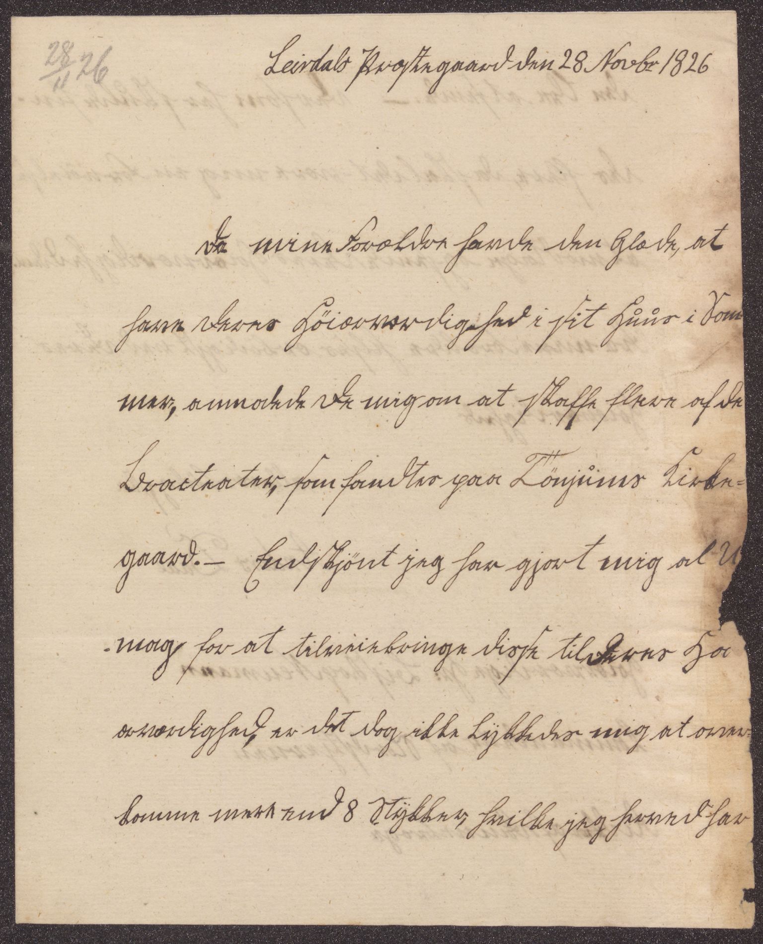 Bergens Museum, UMB/A007/D/Da/L0001/0003: Brevsamling 1822 - 1826 / Brevsamling 1826, 1826