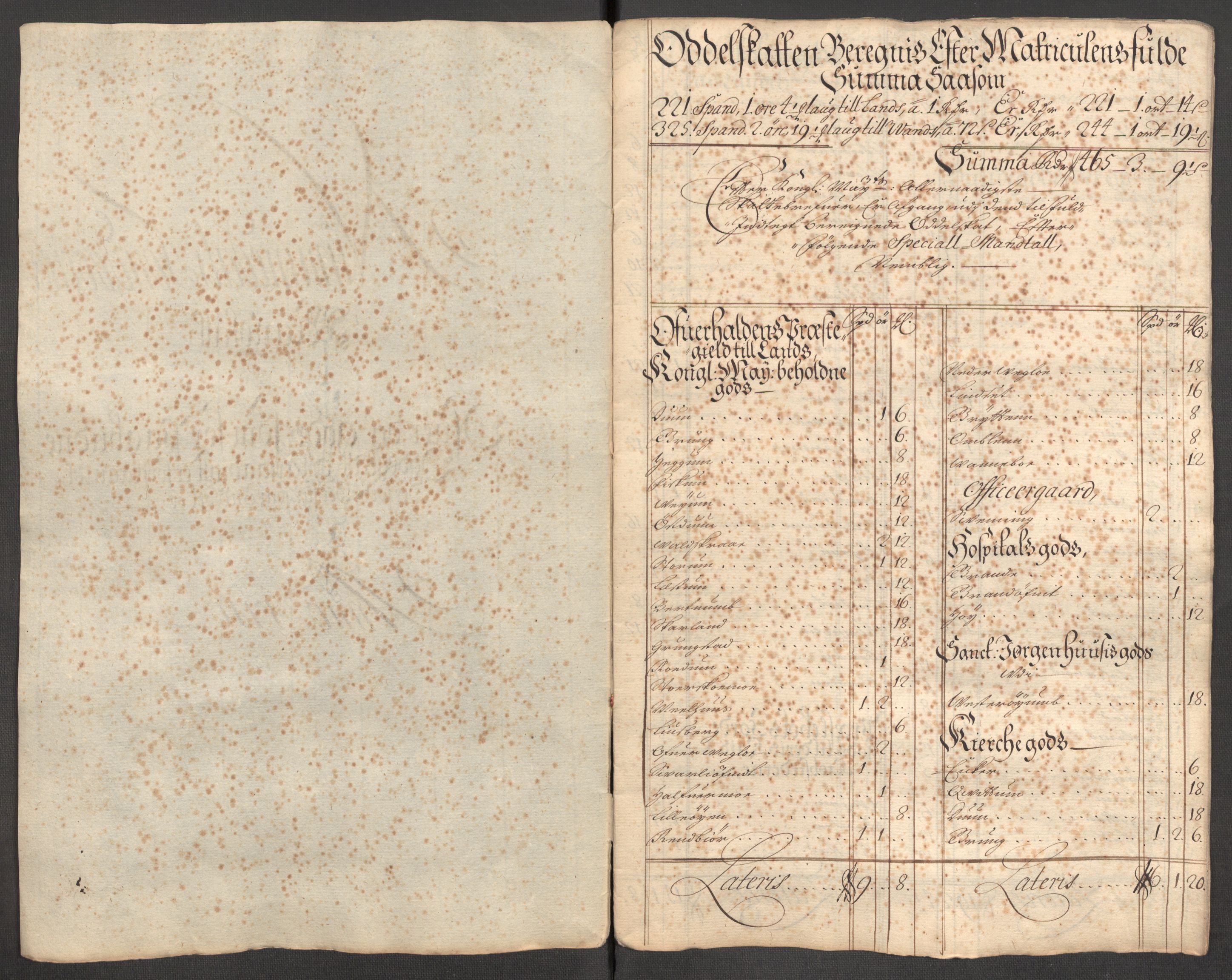 Rentekammeret inntil 1814, Reviderte regnskaper, Fogderegnskap, RA/EA-4092/R64/L4431: Fogderegnskap Namdal, 1709-1710, p. 441