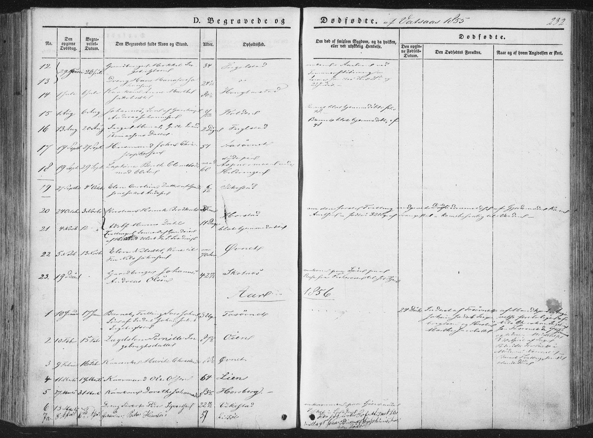 Ministerialprotokoller, klokkerbøker og fødselsregistre - Nordland, AV/SAT-A-1459/810/L0144: Parish register (official) no. 810A07 /1, 1841-1862, p. 232