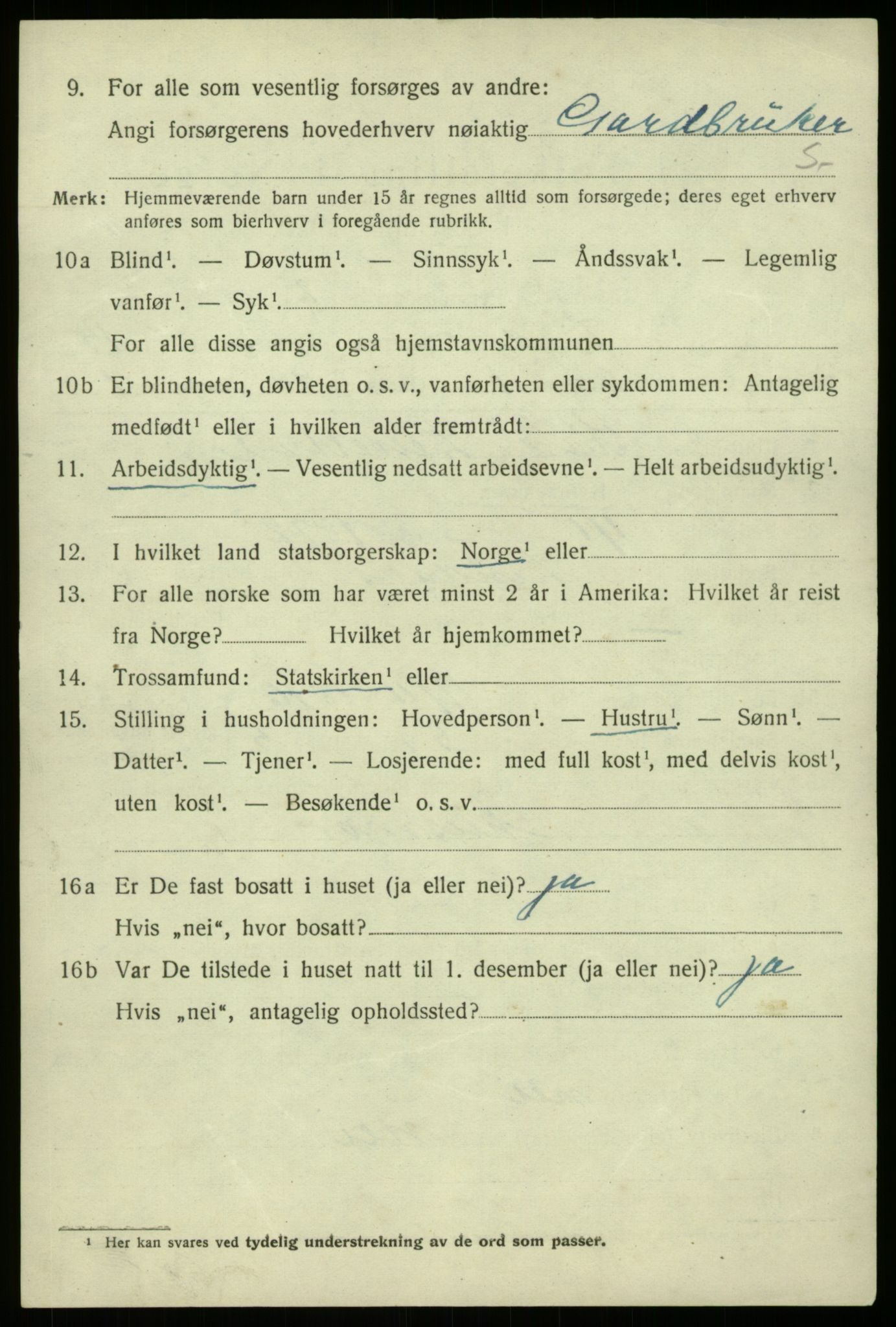 SAB, 1920 census for Lindås, 1920, p. 7544