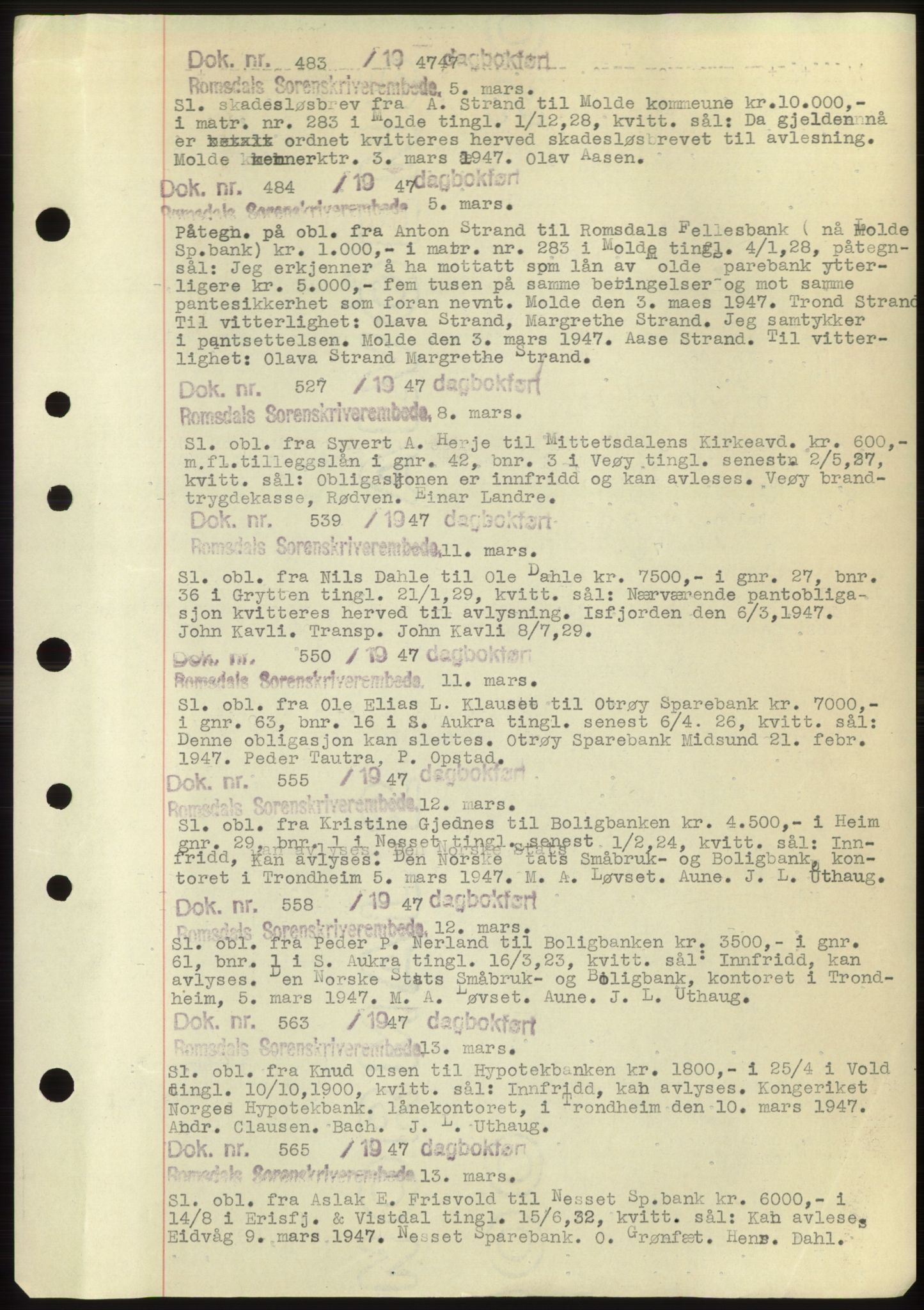 Romsdal sorenskriveri, SAT/A-4149/1/2/2C: Mortgage book no. C1b, 1946-1949, Deed date: 03.03.1947