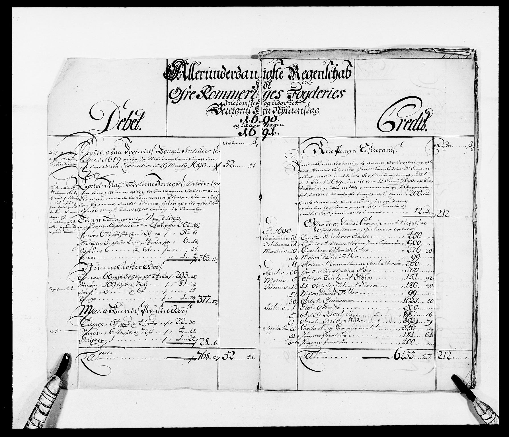 Rentekammeret inntil 1814, Reviderte regnskaper, Fogderegnskap, RA/EA-4092/R12/L0702: Fogderegnskap Øvre Romerike, 1690, p. 3