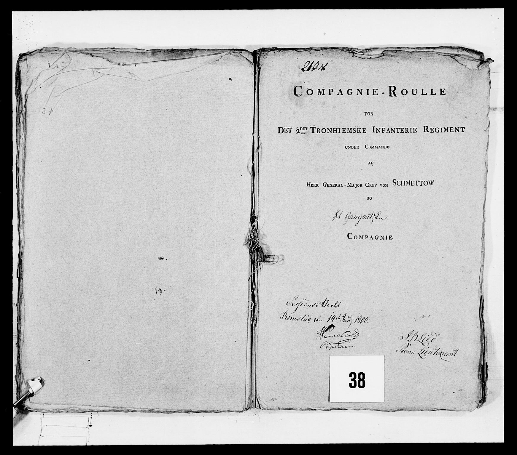 Generalitets- og kommissariatskollegiet, Det kongelige norske kommissariatskollegium, RA/EA-5420/E/Eh/L0080: 2. Trondheimske nasjonale infanteriregiment, 1792-1800, p. 352