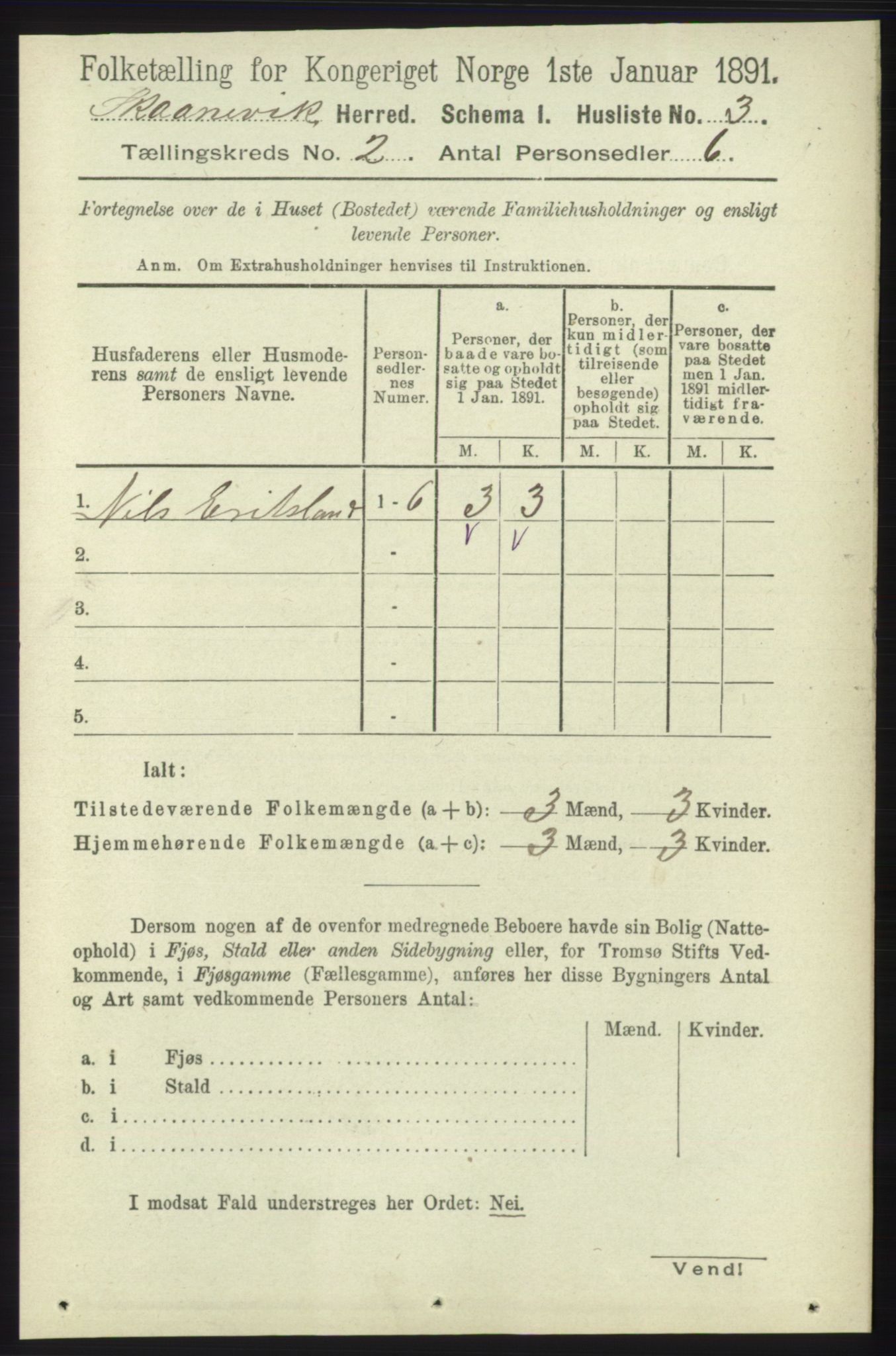 RA, 1891 census for 1212 Skånevik, 1891, p. 295