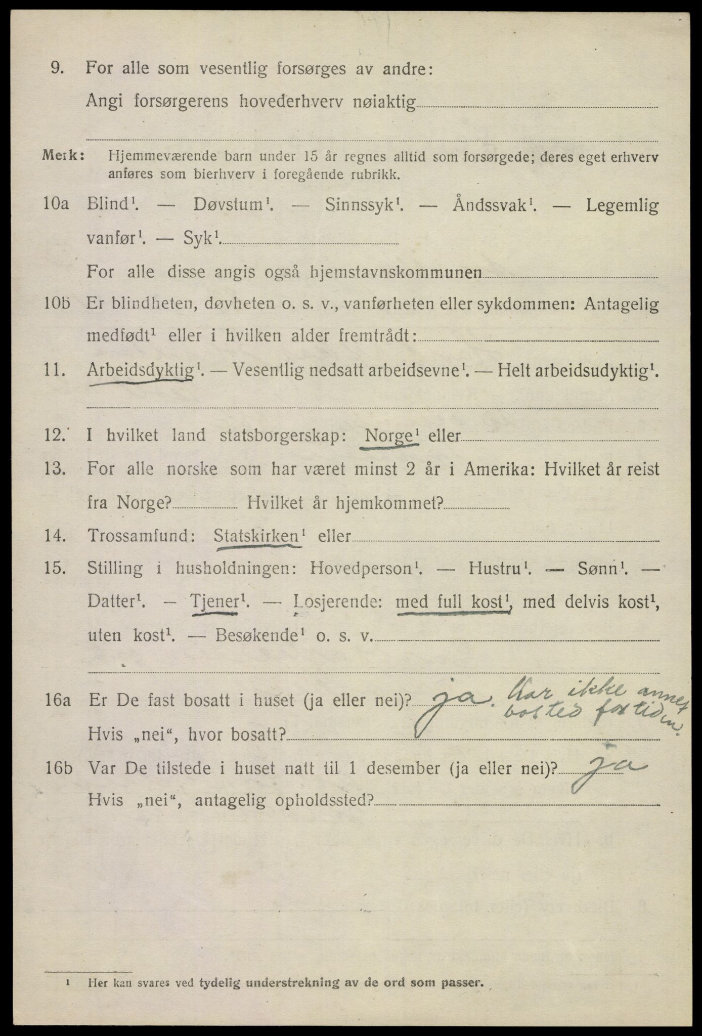 SAKO, 1920 census for Andebu, 1920, p. 5099