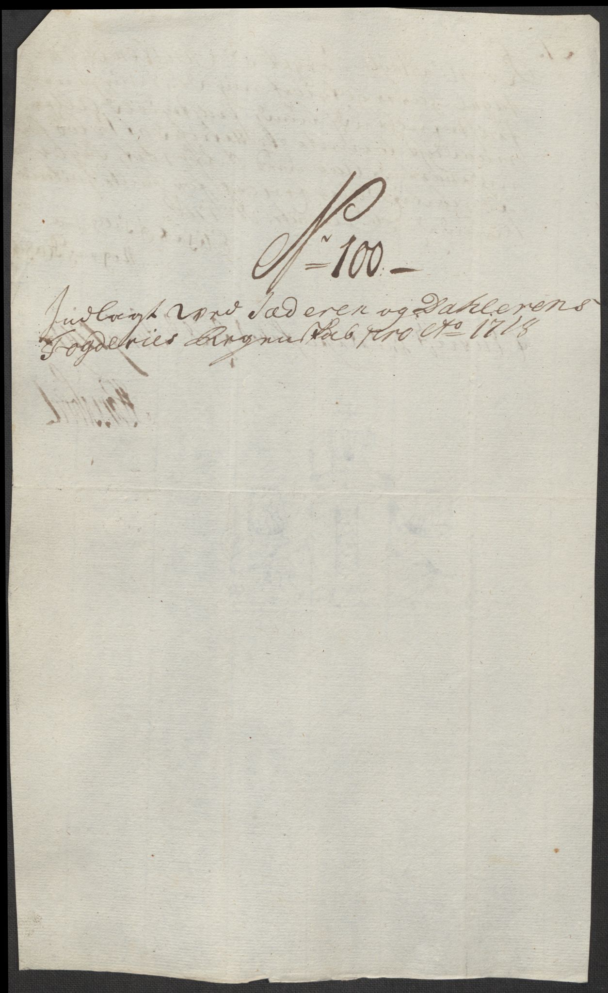 Rentekammeret inntil 1814, Reviderte regnskaper, Fogderegnskap, AV/RA-EA-4092/R46/L2743: Fogderegnskap Jæren og Dalane, 1718, p. 348