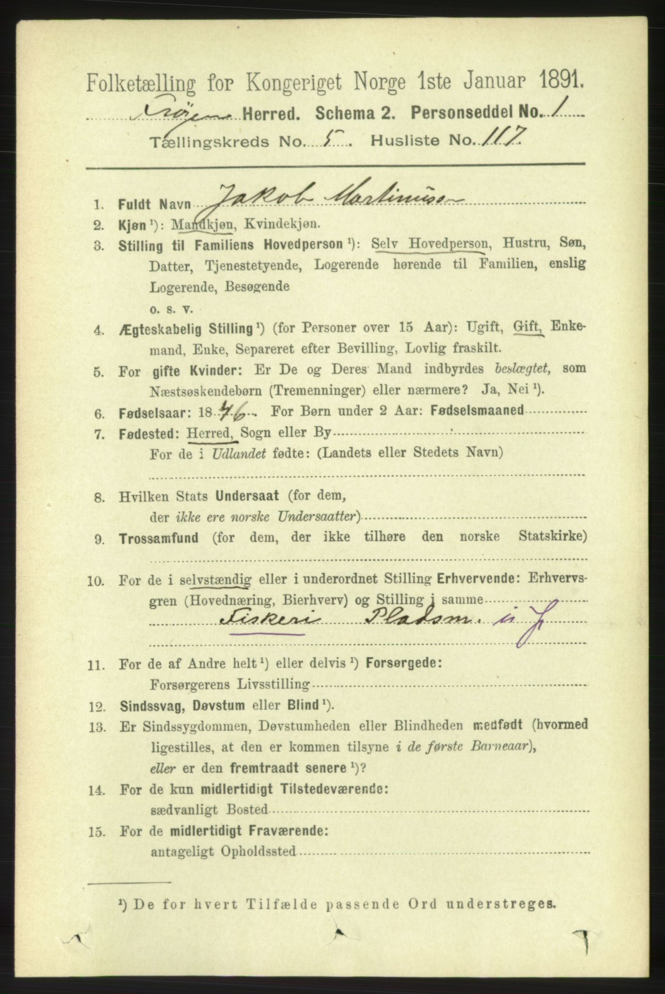 RA, 1891 census for 1619 Frøya, 1891, p. 4057