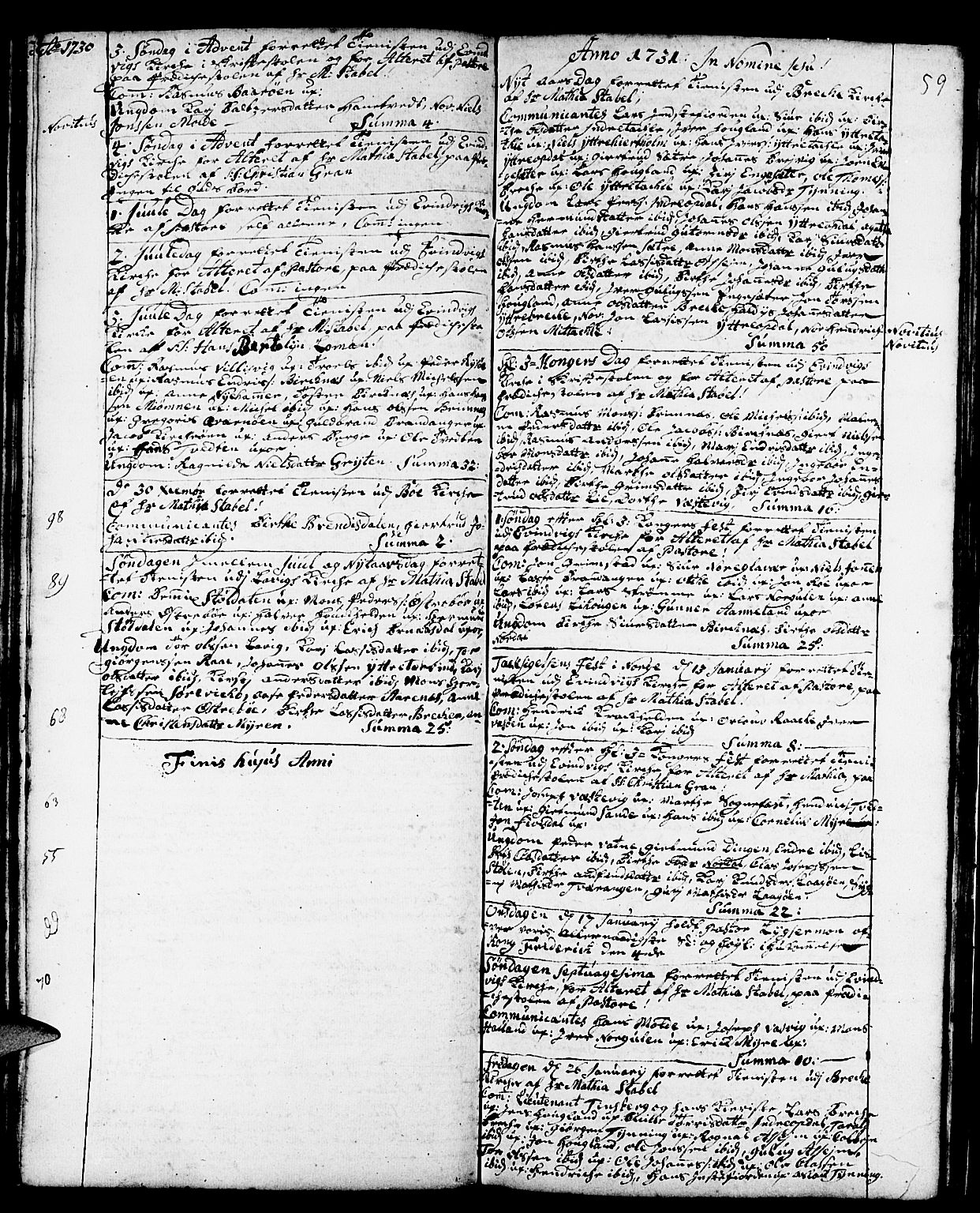 Gulen sokneprestembete, AV/SAB-A-80201/H/Haa/Haaa/L0001: Parish register (official) no. A 1, 1680-1735, p. 59