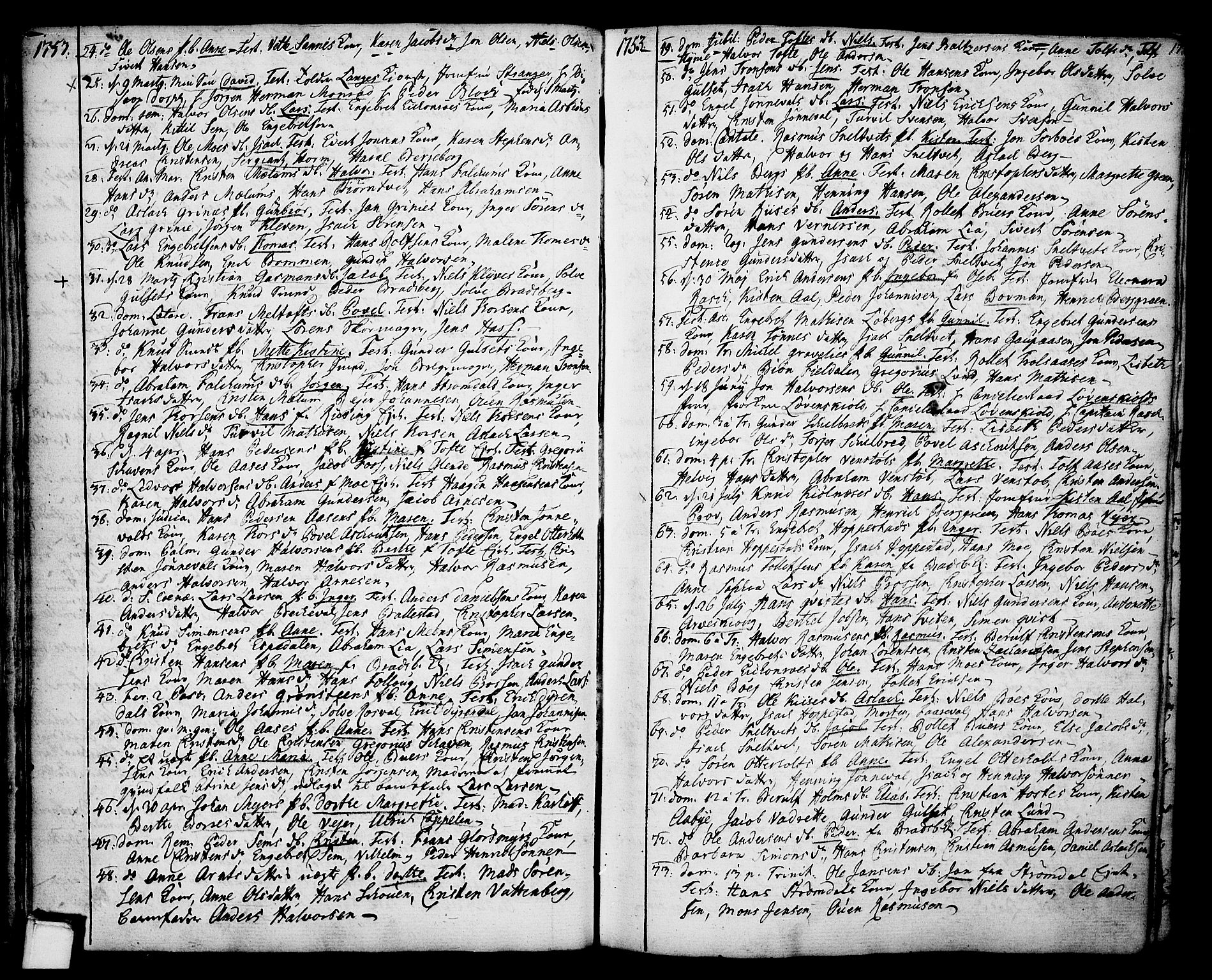Gjerpen kirkebøker, SAKO/A-265/F/Fa/L0002: Parish register (official) no. I 2, 1747-1795, p. 17