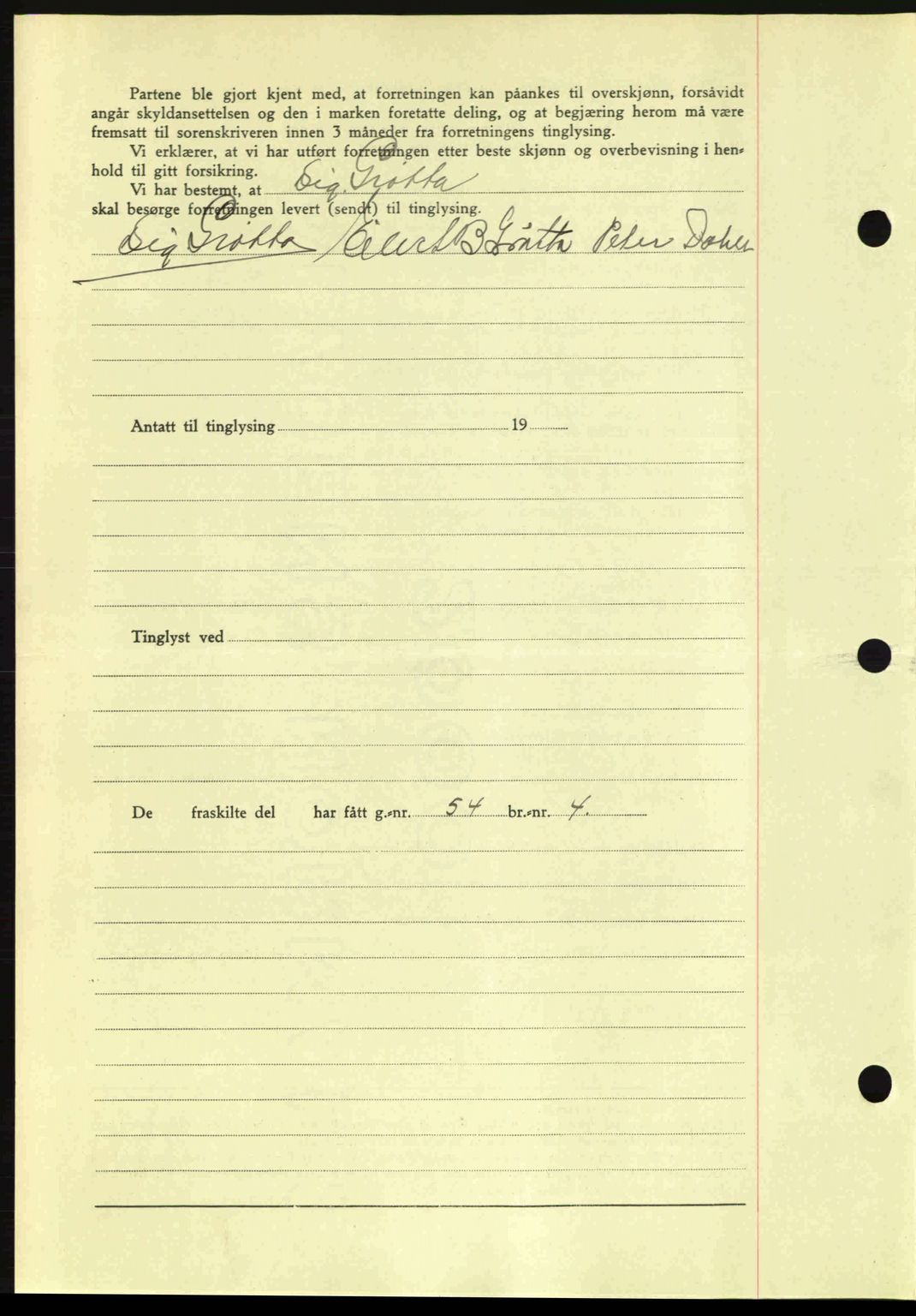 Romsdal sorenskriveri, AV/SAT-A-4149/1/2/2C: Mortgage book no. A13, 1942-1943, Diary no: : 192/1943