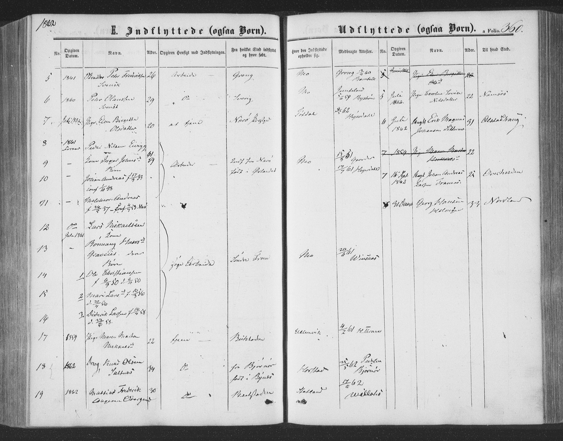 Ministerialprotokoller, klokkerbøker og fødselsregistre - Nord-Trøndelag, AV/SAT-A-1458/773/L0615: Parish register (official) no. 773A06, 1857-1870, p. 360