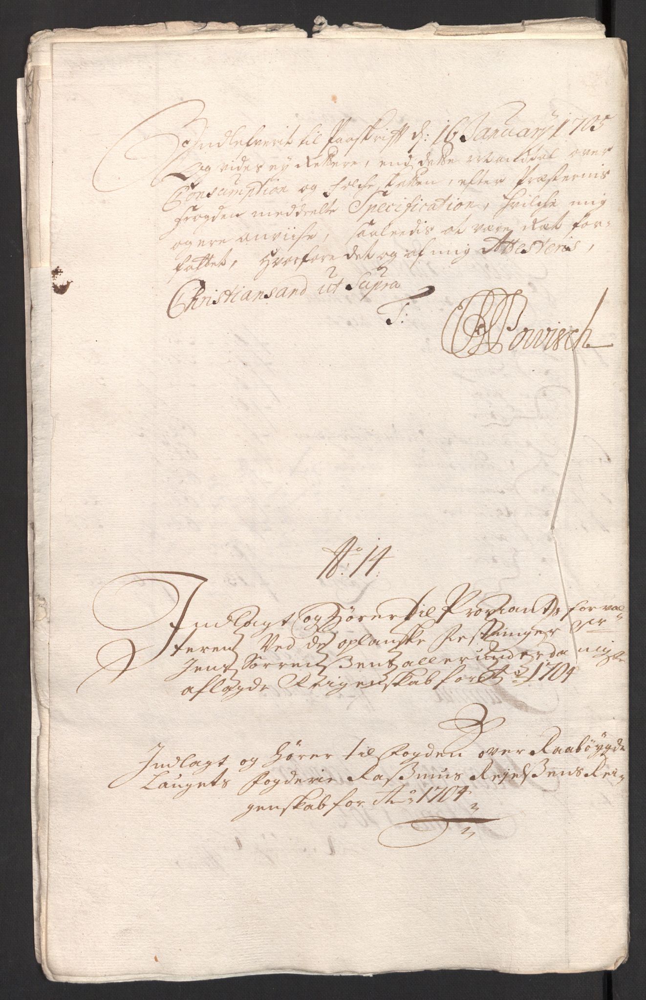 Rentekammeret inntil 1814, Reviderte regnskaper, Fogderegnskap, RA/EA-4092/R40/L2447: Fogderegnskap Råbyggelag, 1703-1705, p. 287