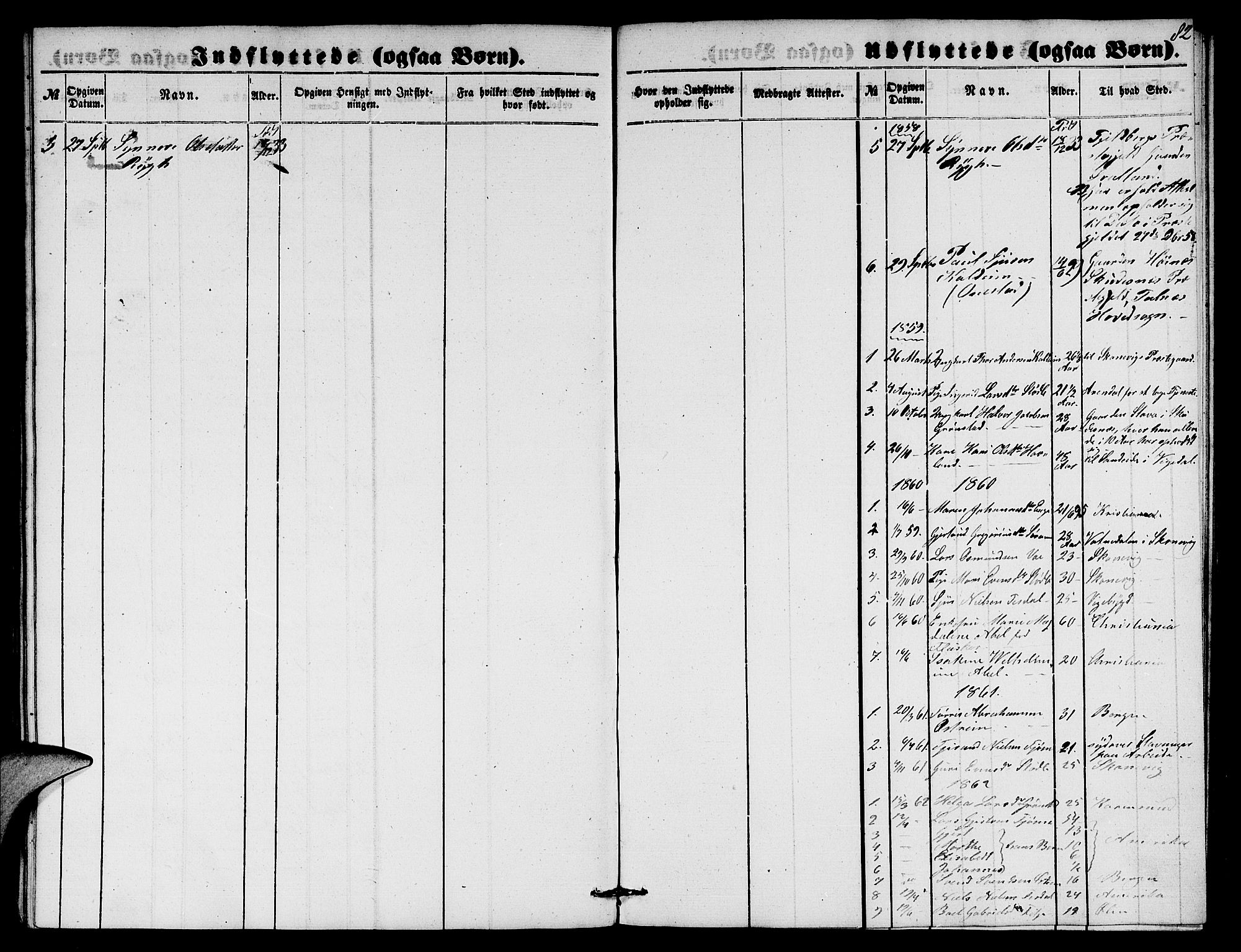 Etne sokneprestembete, SAB/A-75001/H/Hab: Parish register (copy) no. A 2, 1851-1862, p. 82