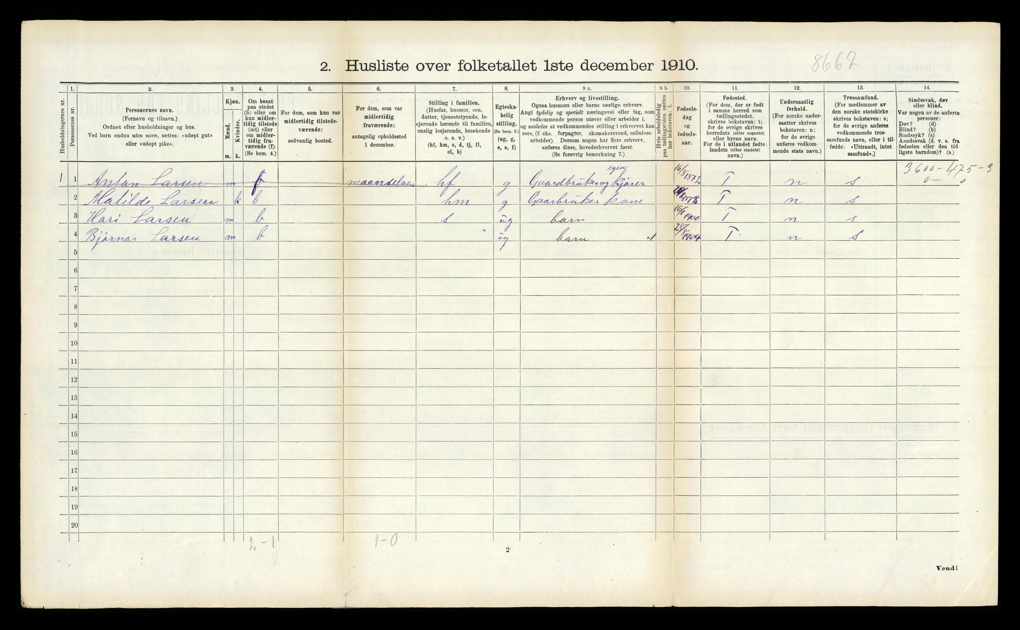 RA, 1910 census for Tromsøysund, 1910, p. 1438