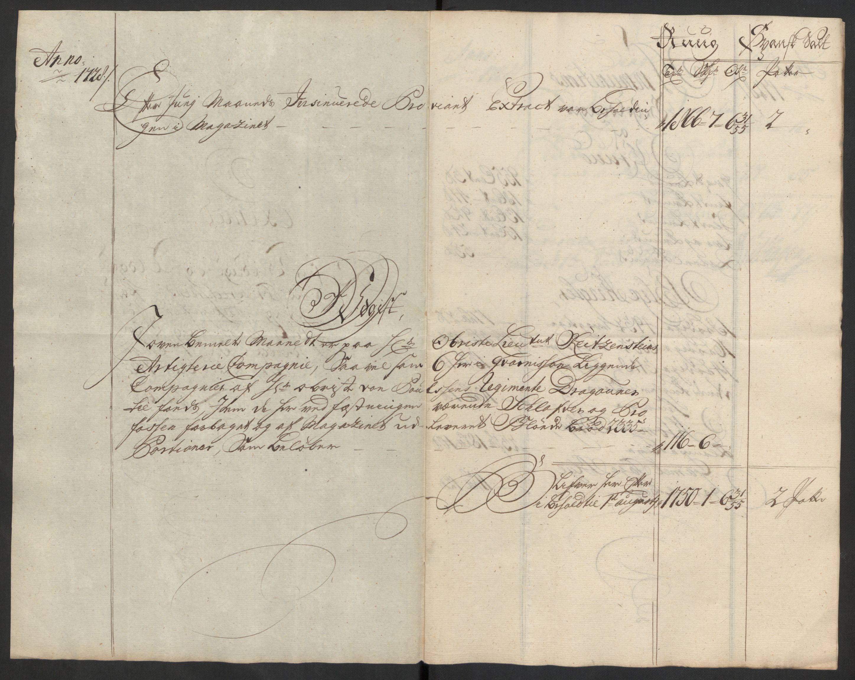 Kommanderende general (KG I) med Det norske krigsdirektorium, AV/RA-EA-5419/D/L0153: Fredriksten festning: Brev, inventarfortegnelser og regnskapsekstrakter, 1724-1729, p. 603