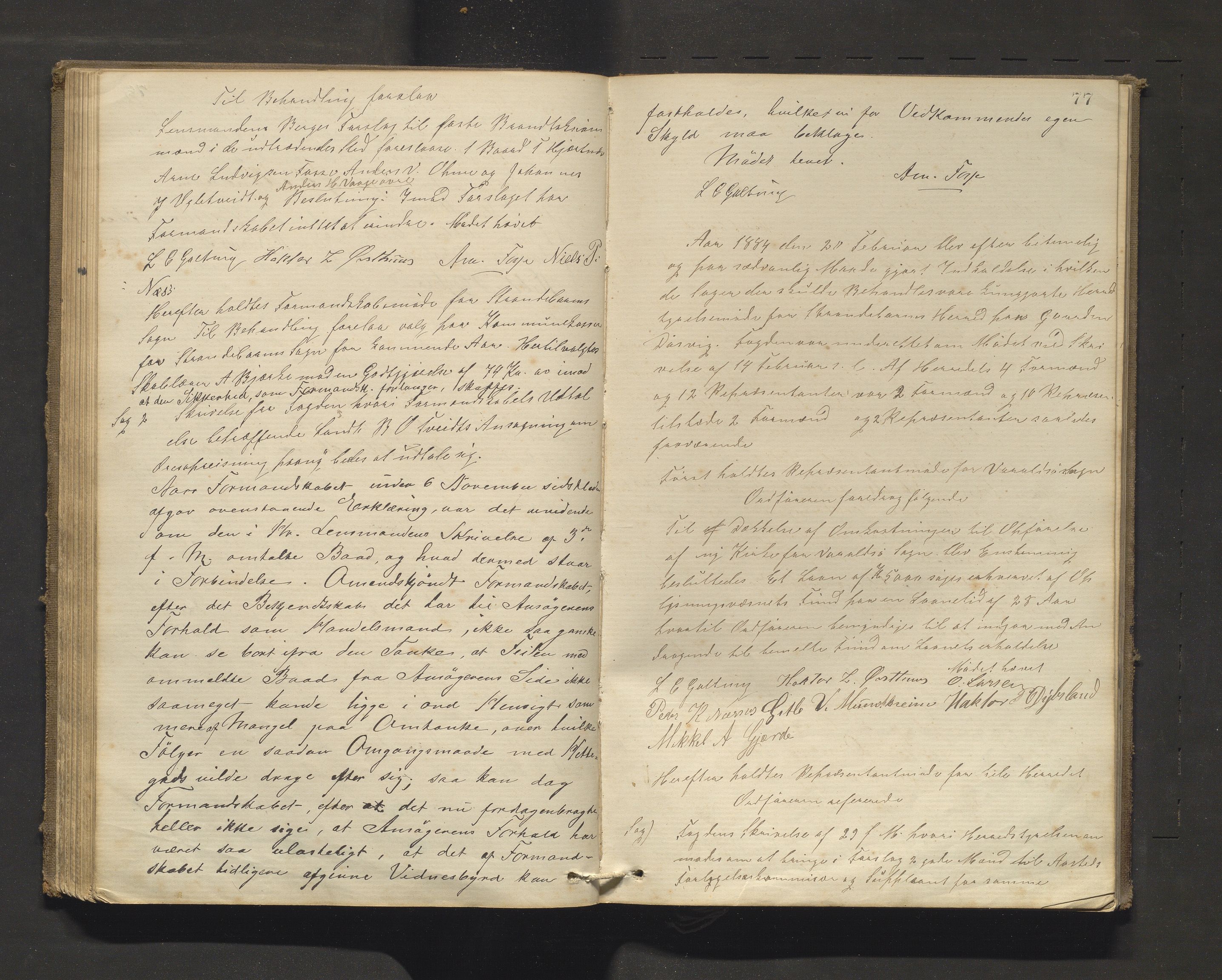 Strandebarm kommune. Formannskapet, IKAH/1226-021/A/Aa/L0002: Møtebok for Strandebarm formannskap og heradsstyre, 1874-1889, p. 76