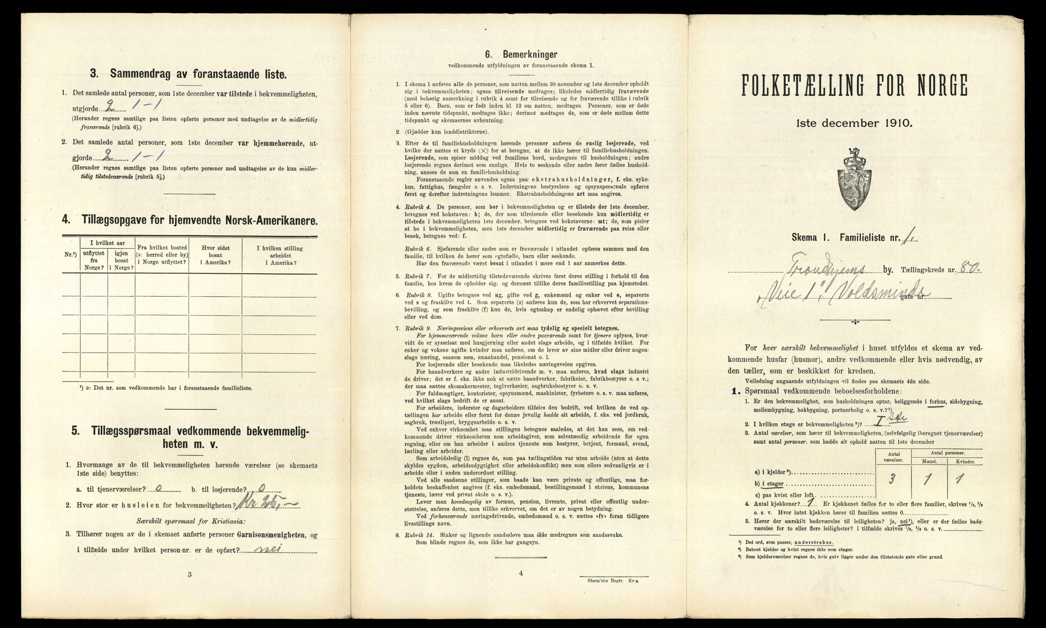 RA, 1910 census for Trondheim, 1910, p. 24161