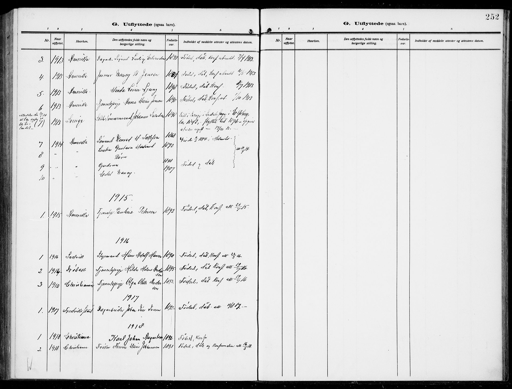 Hurum kirkebøker, AV/SAKO-A-229/F/Fa/L0016: Parish register (official) no. 16, 1899-1918, p. 252