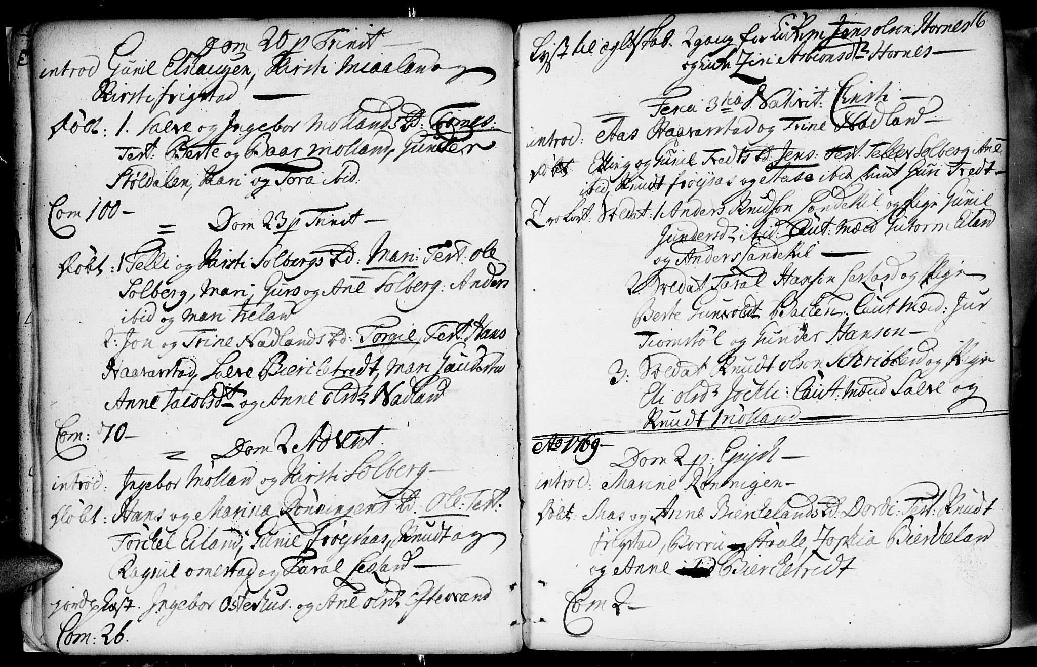 Evje sokneprestkontor, AV/SAK-1111-0008/F/Fa/Fac/L0002: Parish register (official) no. A 2, 1765-1816, p. 16