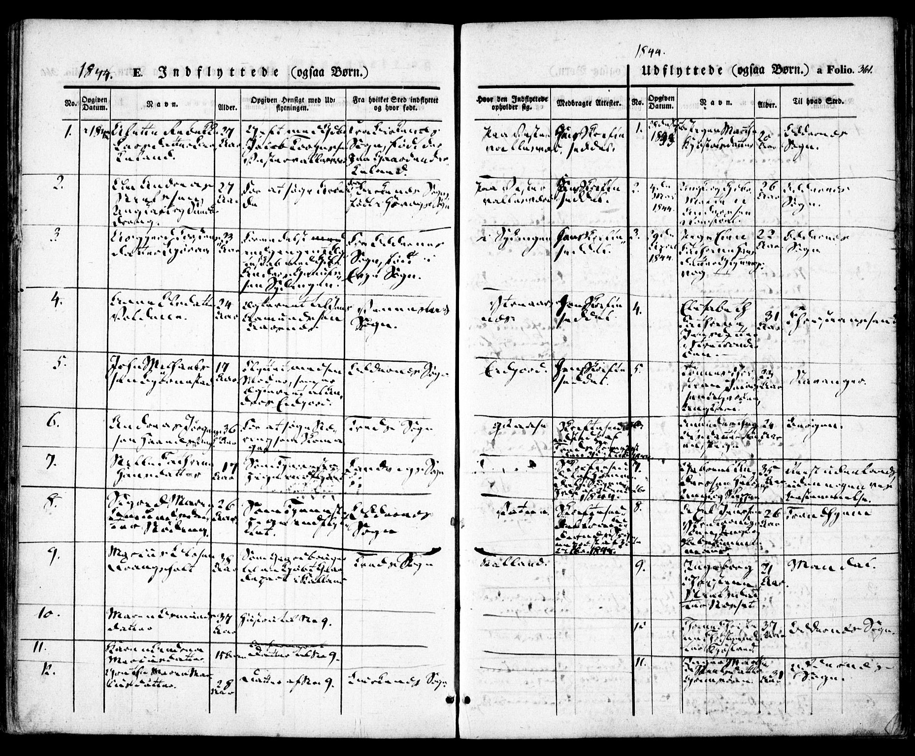 Høvåg sokneprestkontor, SAK/1111-0025/F/Fa/L0003: Parish register (official) no. A 3, 1843-1858, p. 361