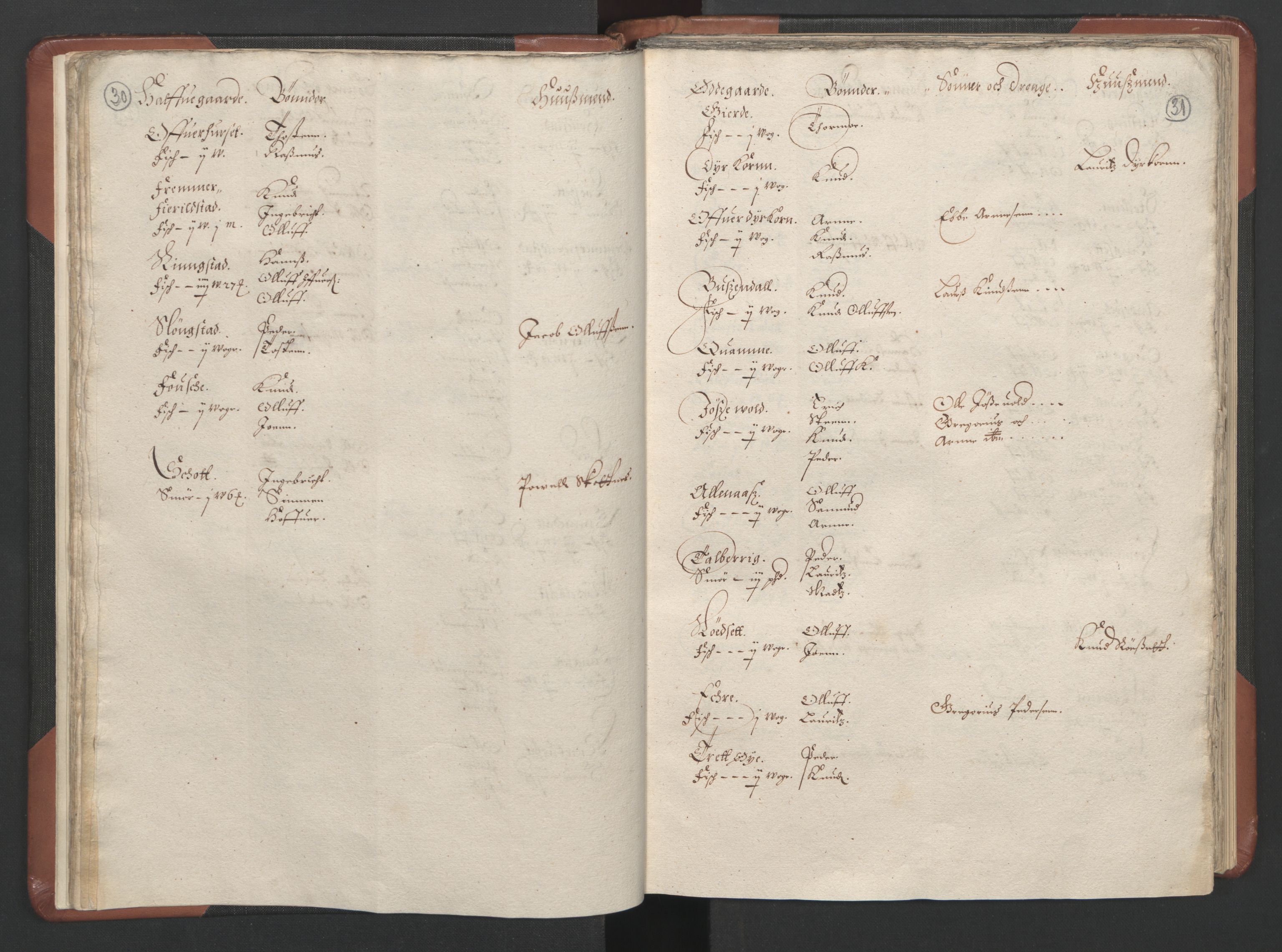 RA, Bailiff's Census 1664-1666, no. 16: Romsdal fogderi and Sunnmøre fogderi, 1664-1665, p. 30-31