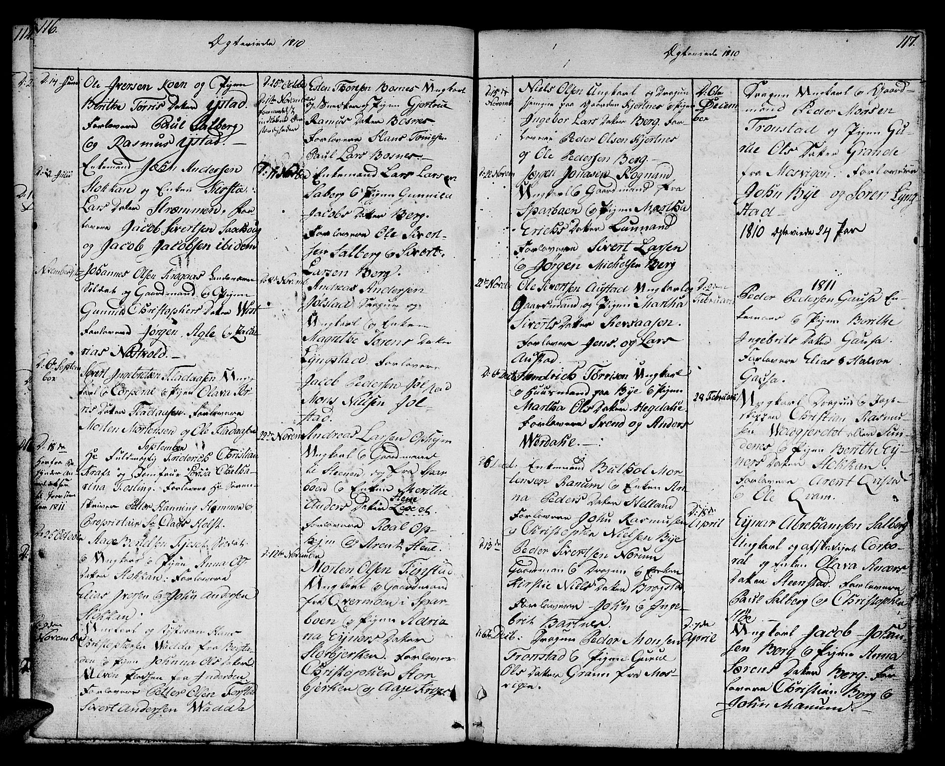 Ministerialprotokoller, klokkerbøker og fødselsregistre - Nord-Trøndelag, SAT/A-1458/730/L0274: Parish register (official) no. 730A03, 1802-1816, p. 116-117
