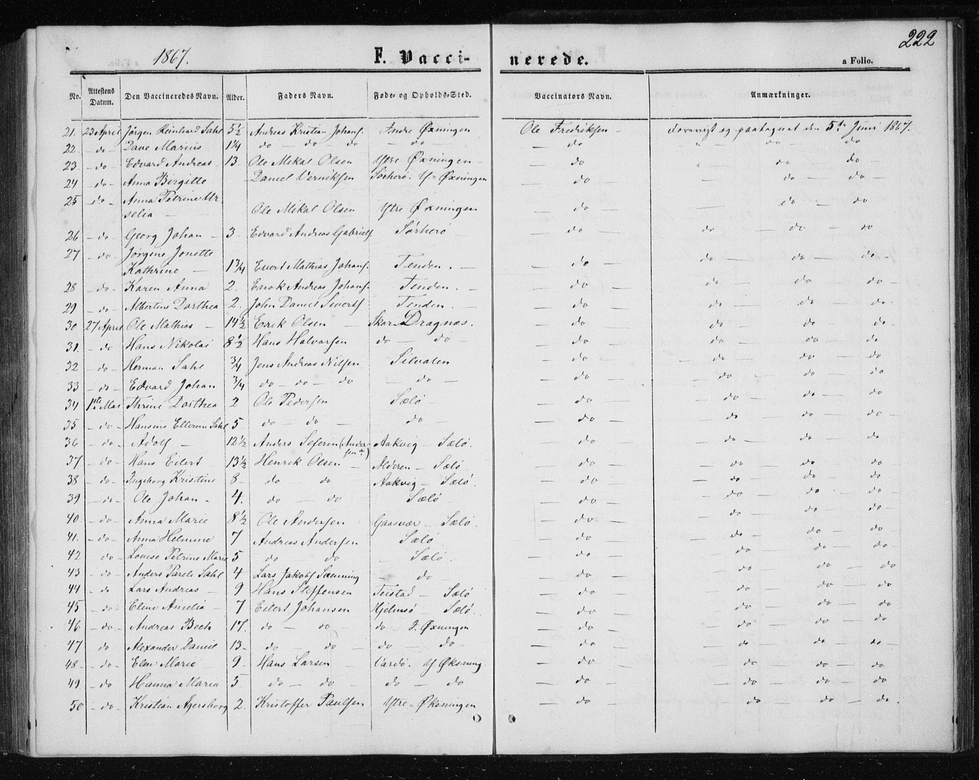 Ministerialprotokoller, klokkerbøker og fødselsregistre - Nordland, AV/SAT-A-1459/834/L0505: Parish register (official) no. 834A03, 1862-1871, p. 222