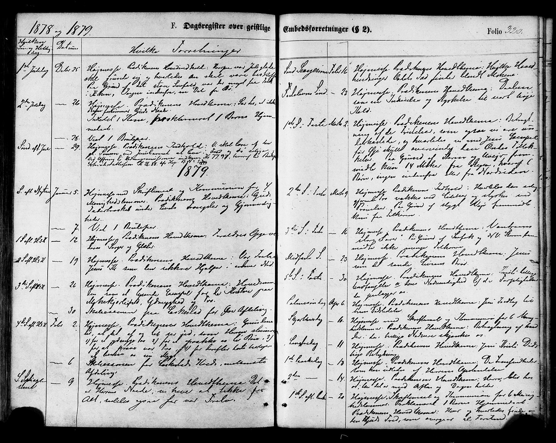 Ministerialprotokoller, klokkerbøker og fødselsregistre - Nordland, SAT/A-1459/855/L0802: Parish register (official) no. 855A10, 1875-1886, p. 320