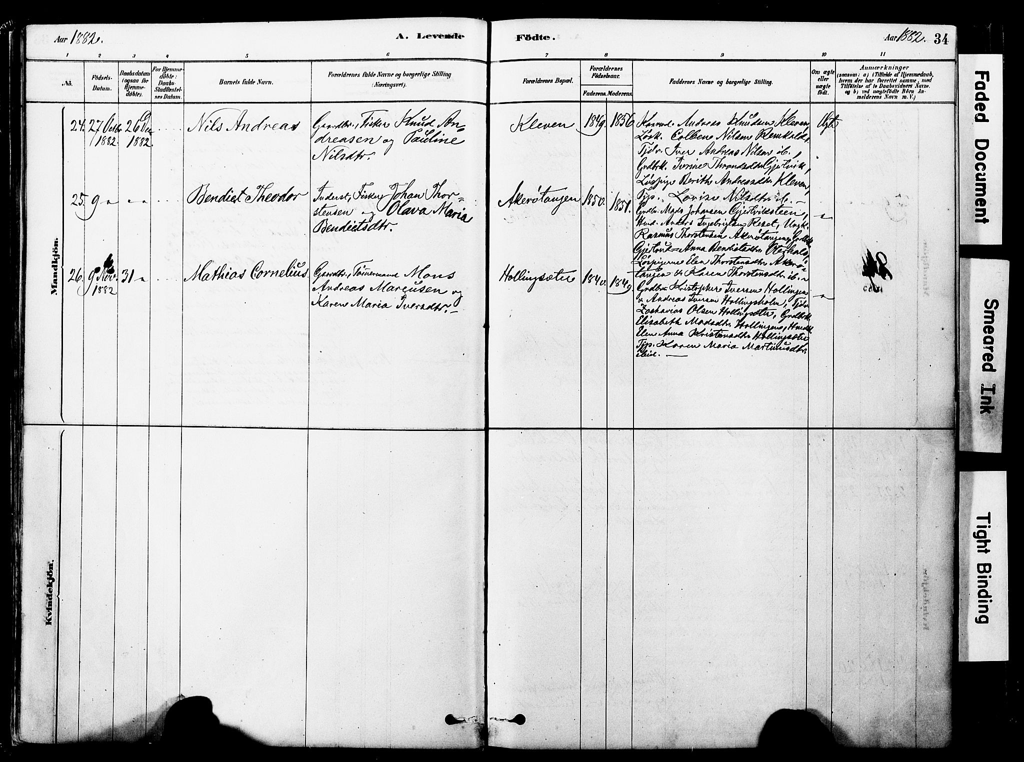 Ministerialprotokoller, klokkerbøker og fødselsregistre - Møre og Romsdal, AV/SAT-A-1454/560/L0721: Parish register (official) no. 560A05, 1878-1917, p. 34