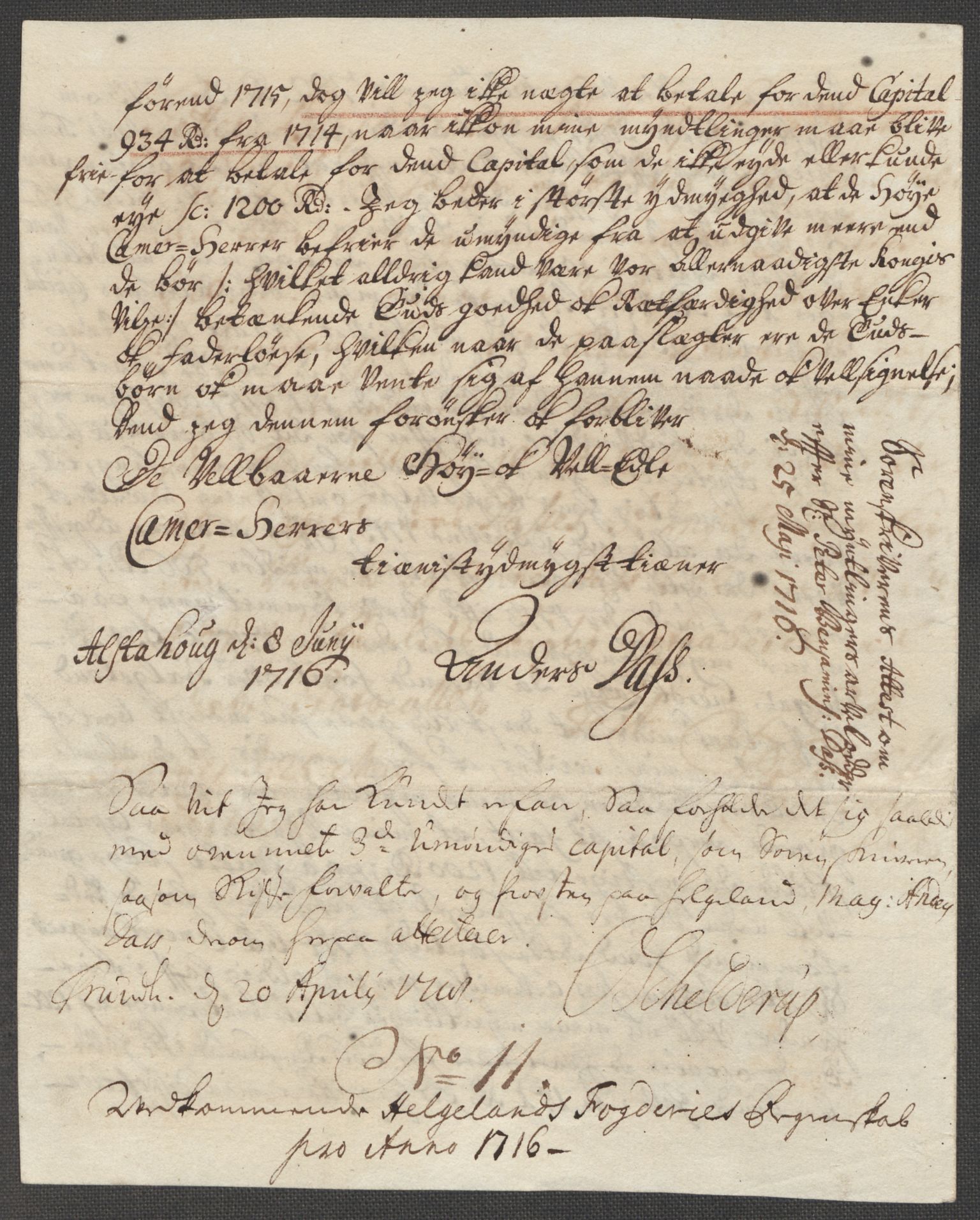 Rentekammeret inntil 1814, Reviderte regnskaper, Fogderegnskap, AV/RA-EA-4092/R65/L4514: Fogderegnskap Helgeland, 1716, p. 192