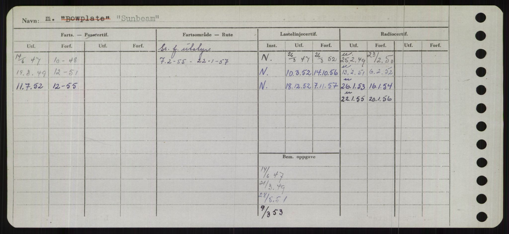 Sjøfartsdirektoratet med forløpere, Skipsmålingen, AV/RA-S-1627/H/Hb/L0004: Fartøy, O-S, p. 496