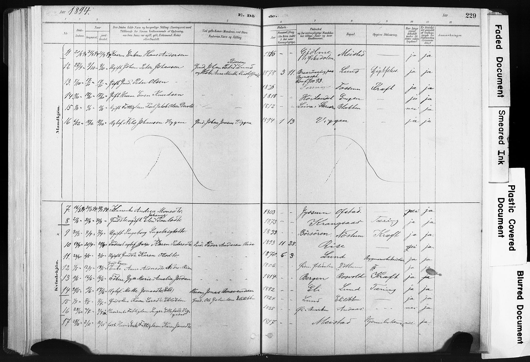 Ministerialprotokoller, klokkerbøker og fødselsregistre - Sør-Trøndelag, SAT/A-1456/665/L0773: Parish register (official) no. 665A08, 1879-1905, p. 229