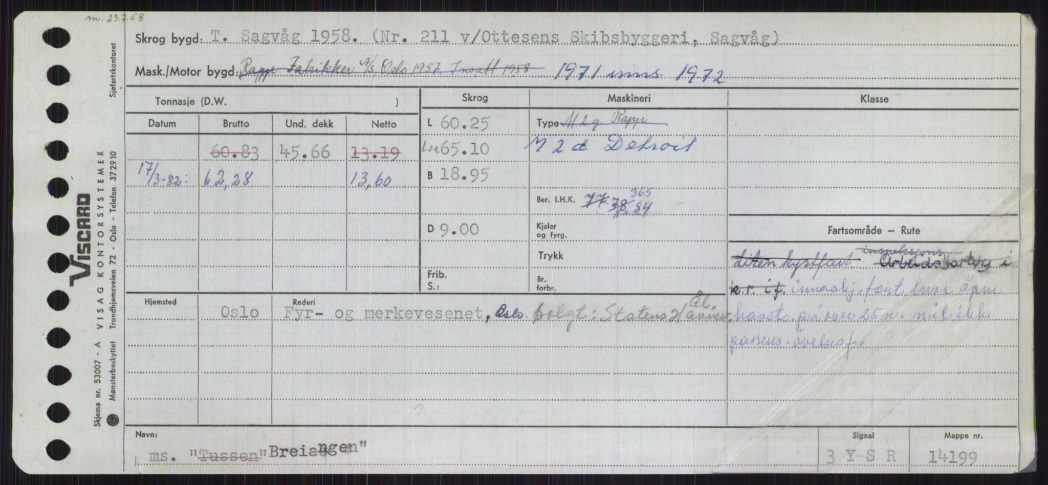 Sjøfartsdirektoratet med forløpere, Skipsmålingen, RA/S-1627/H/Ha/L0001/0002: Fartøy, A-Eig / Fartøy Bjør-Eig, p. 253