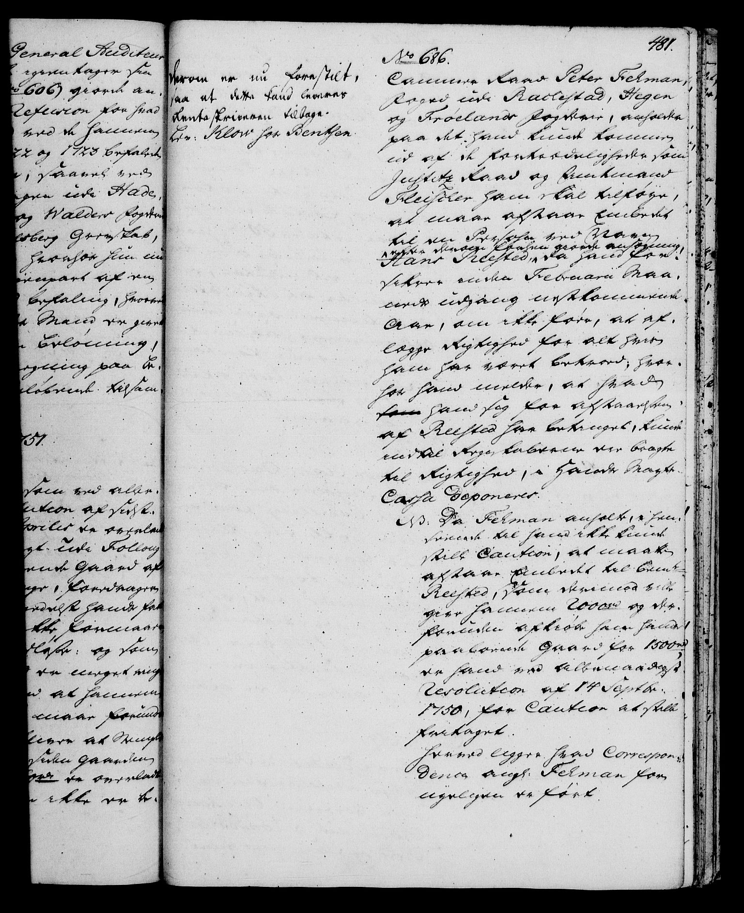 Rentekammeret, Kammerkanselliet, RA/EA-3111/G/Gh/Gha/L0030: Norsk ekstraktmemorialprotokoll (merket RK 53.75), 1749-1751, p. 481