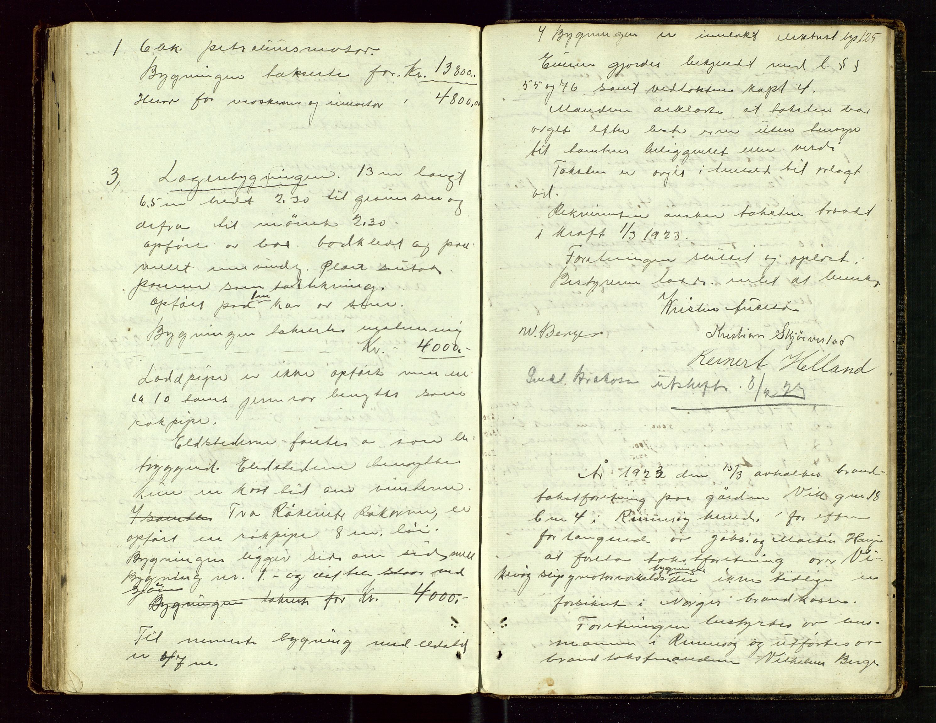 Rennesøy lensmannskontor, SAST/A-100165/Goa/L0001: "Brandtaxations-Protocol for Rennesøe Thinglag", 1846-1923, p. 124b-125a