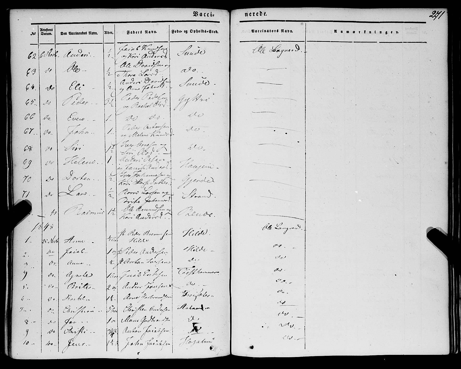 Innvik sokneprestembete, AV/SAB-A-80501: Parish register (official) no. A 5, 1847-1865, p. 271