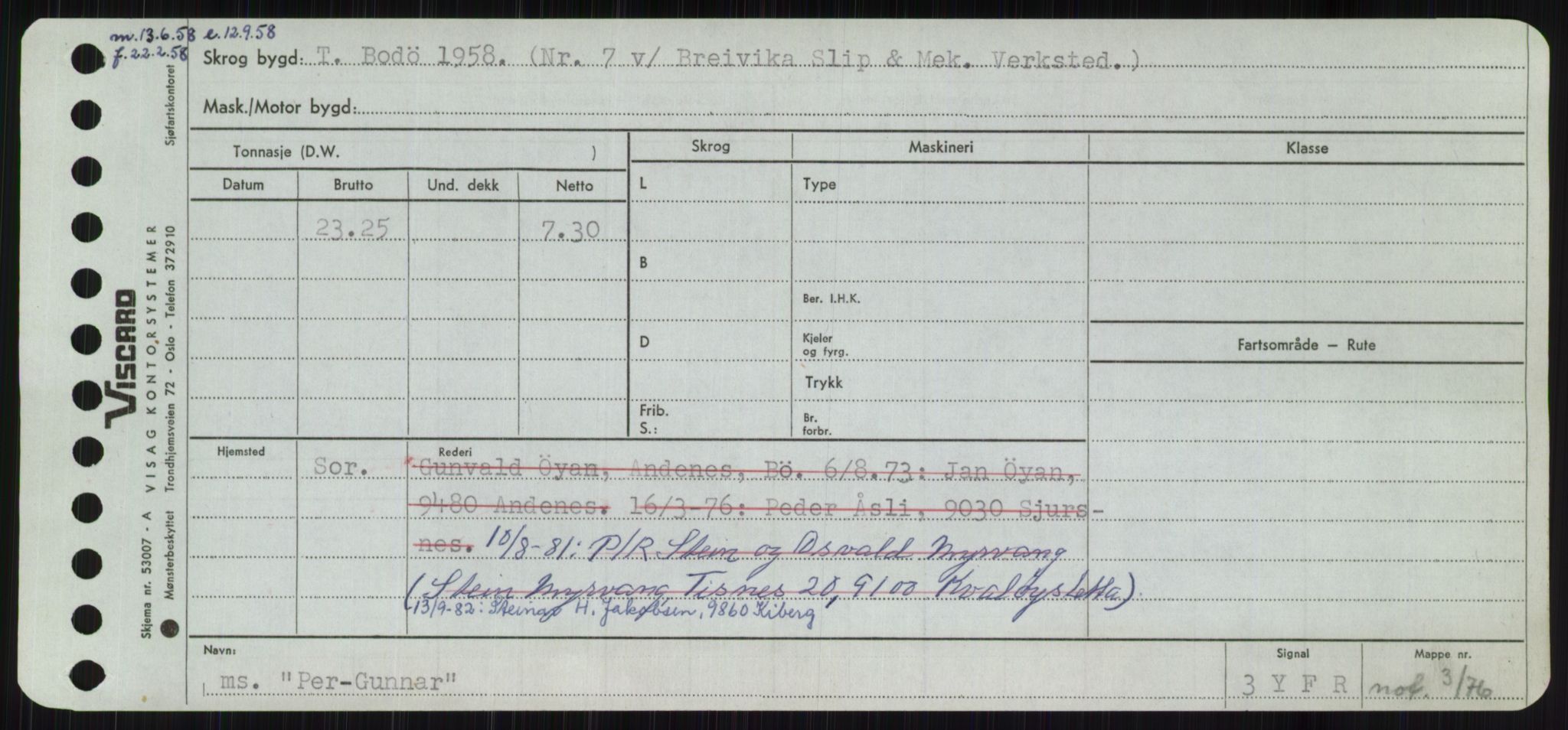 Sjøfartsdirektoratet med forløpere, Skipsmålingen, RA/S-1627/H/Ha/L0004/0002: Fartøy, Mas-R / Fartøy, Odin-R, p. 271